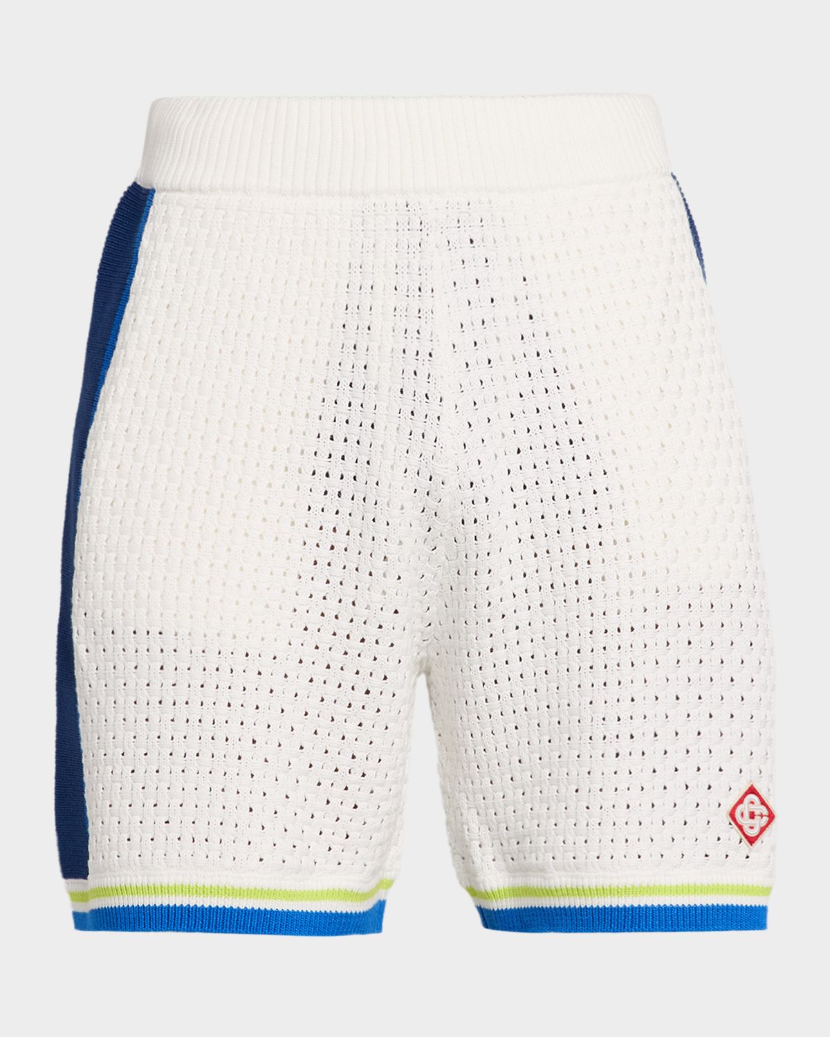 CASABLANCA Men 's Crochet Pull-On Shorts