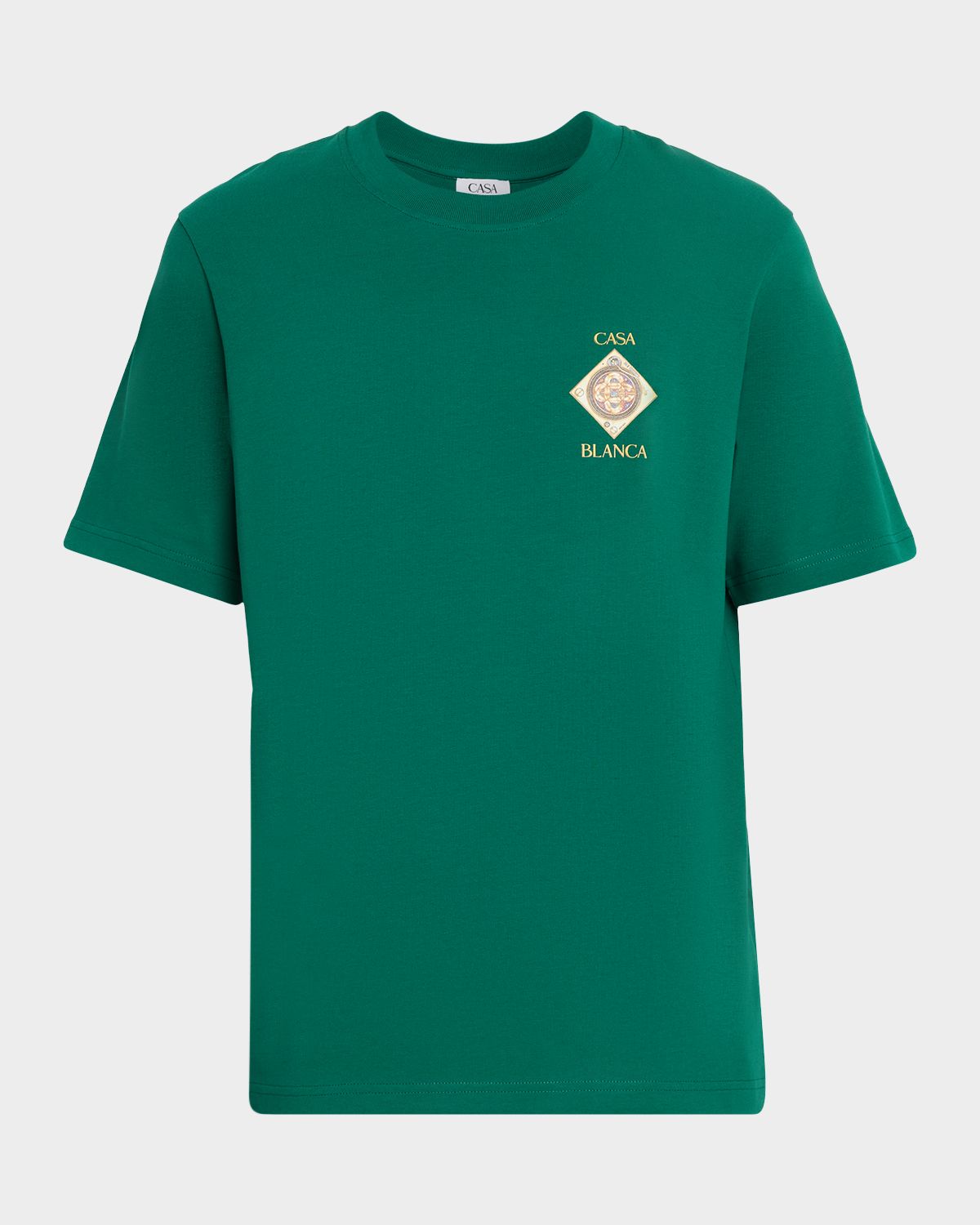 CASABLANCA Men 's Green Plafond Orne De Musique T‑Shirt