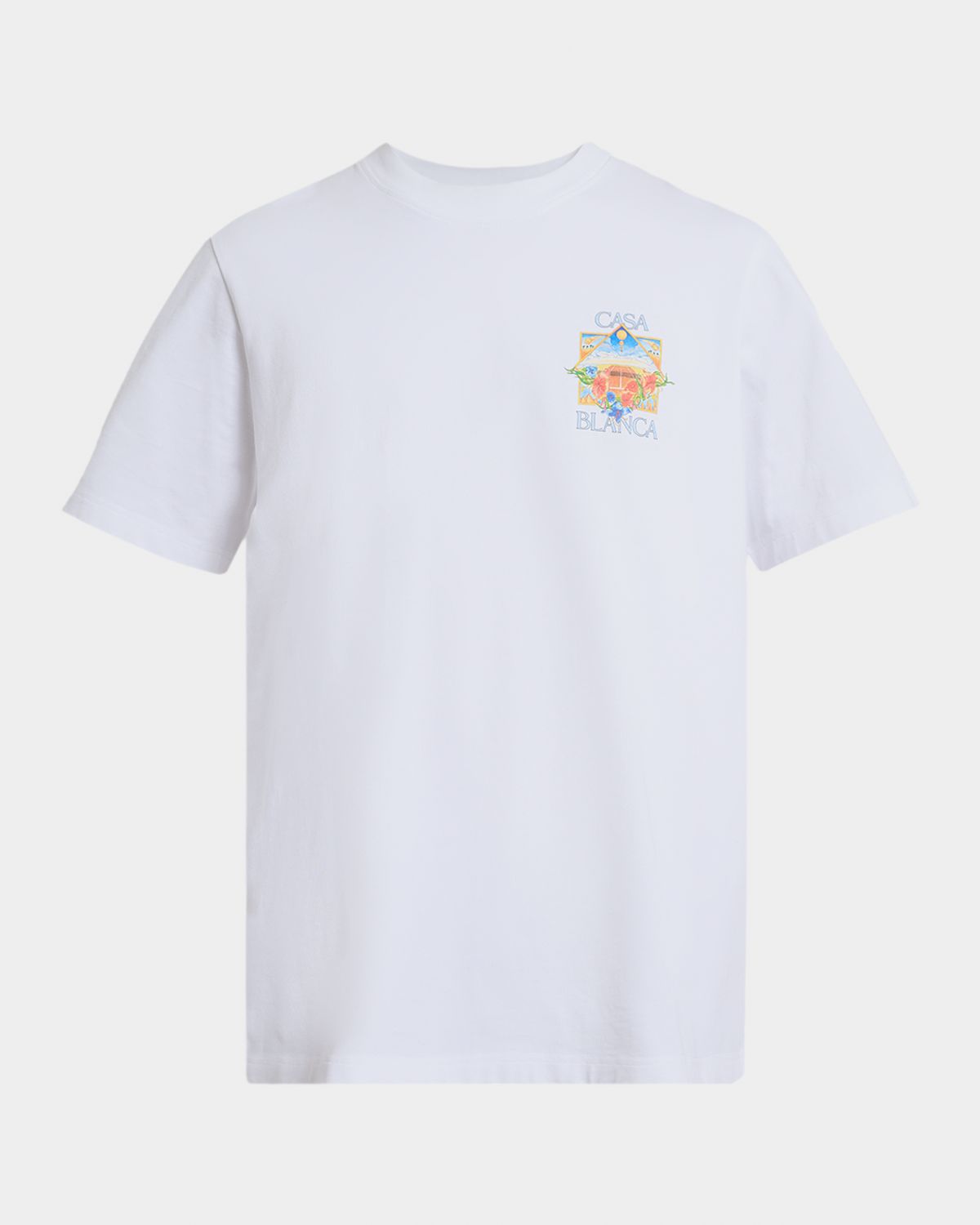 CASABLANCA Men 's Tennis Landscape Logo T-Shirt