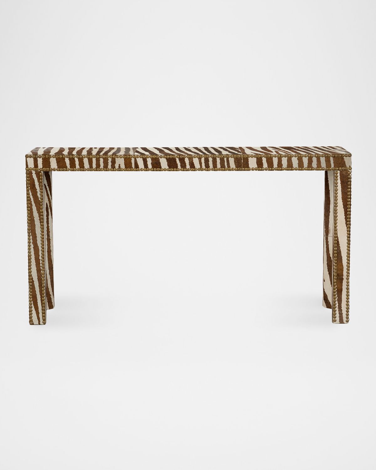 Chelsea House Zebra Printed Hair on Hide Console | Thumbnail 5