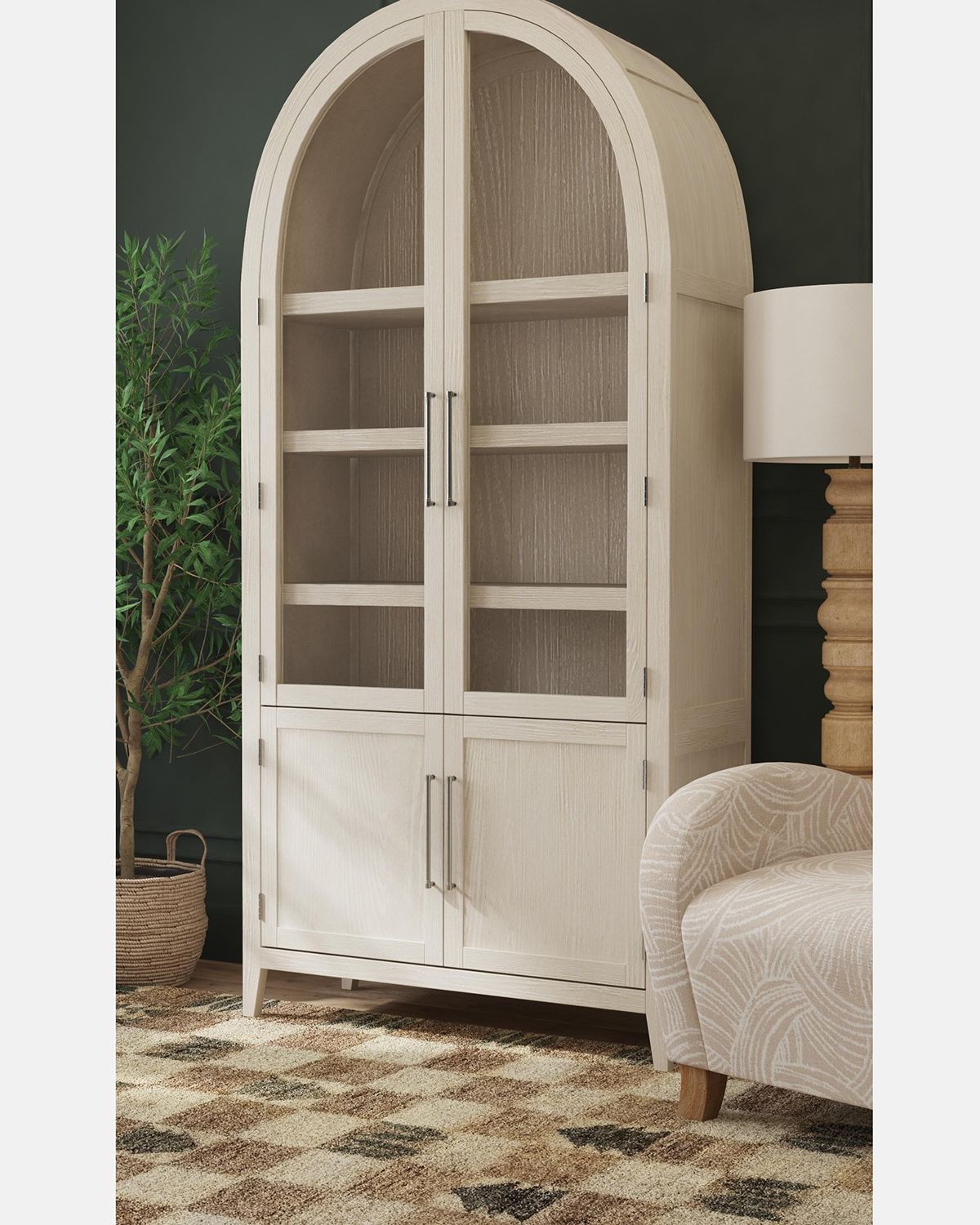 Bassett Mirror Fynn Oak Display Cabinet | Thumbnail 6