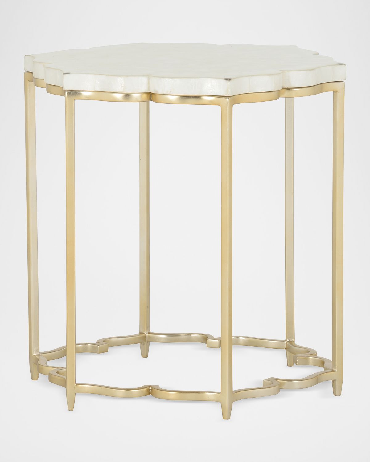 Chelsea House Lotus Flower Capiz Shell Side Table | Thumbnail 4