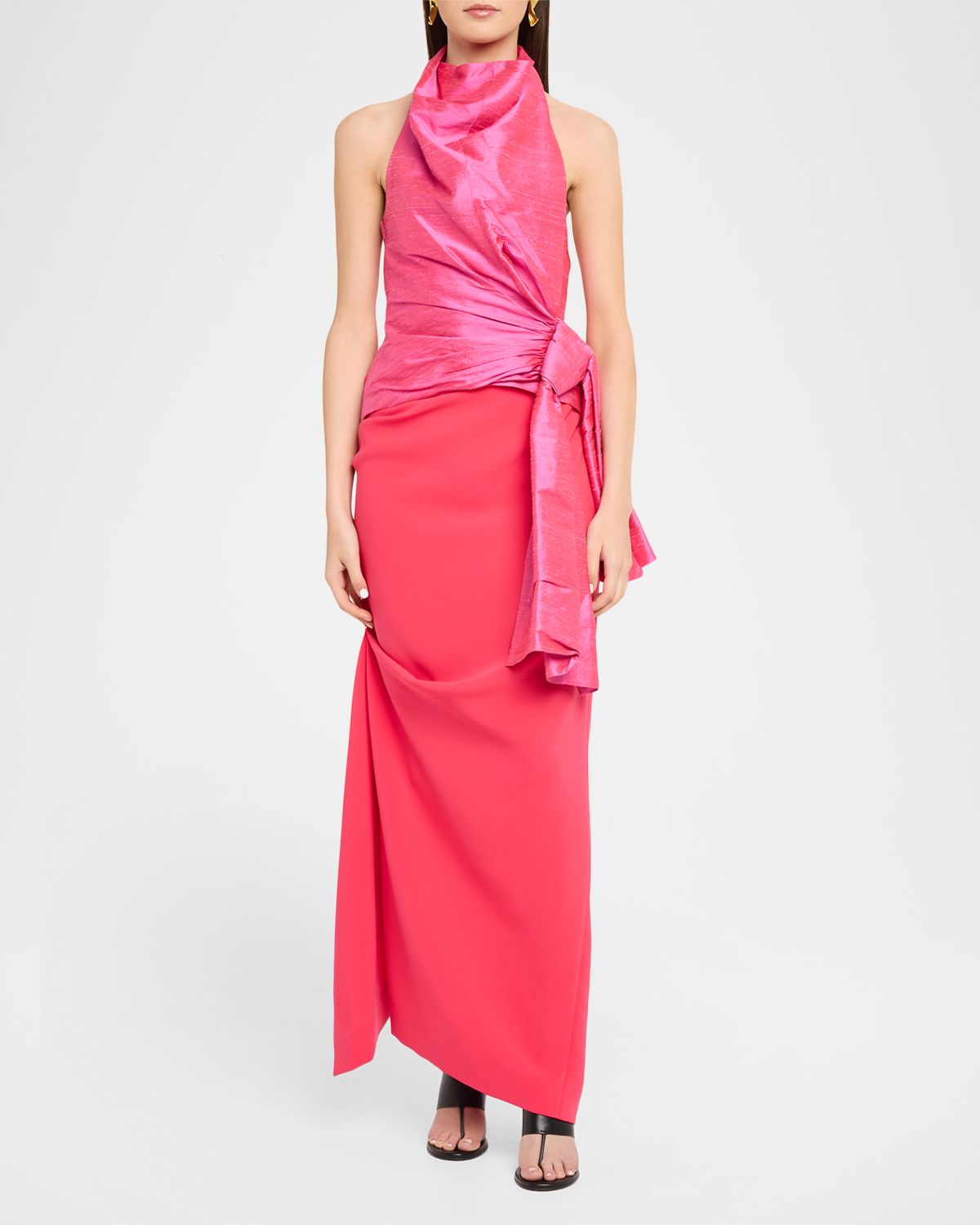CHRISTOPHER JOHN ROGERS Silk Sarong Top