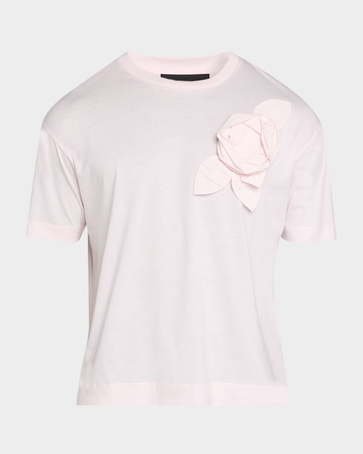 Simone Rocha en 's Floral Applique Cotton Crewneck T-Shirt