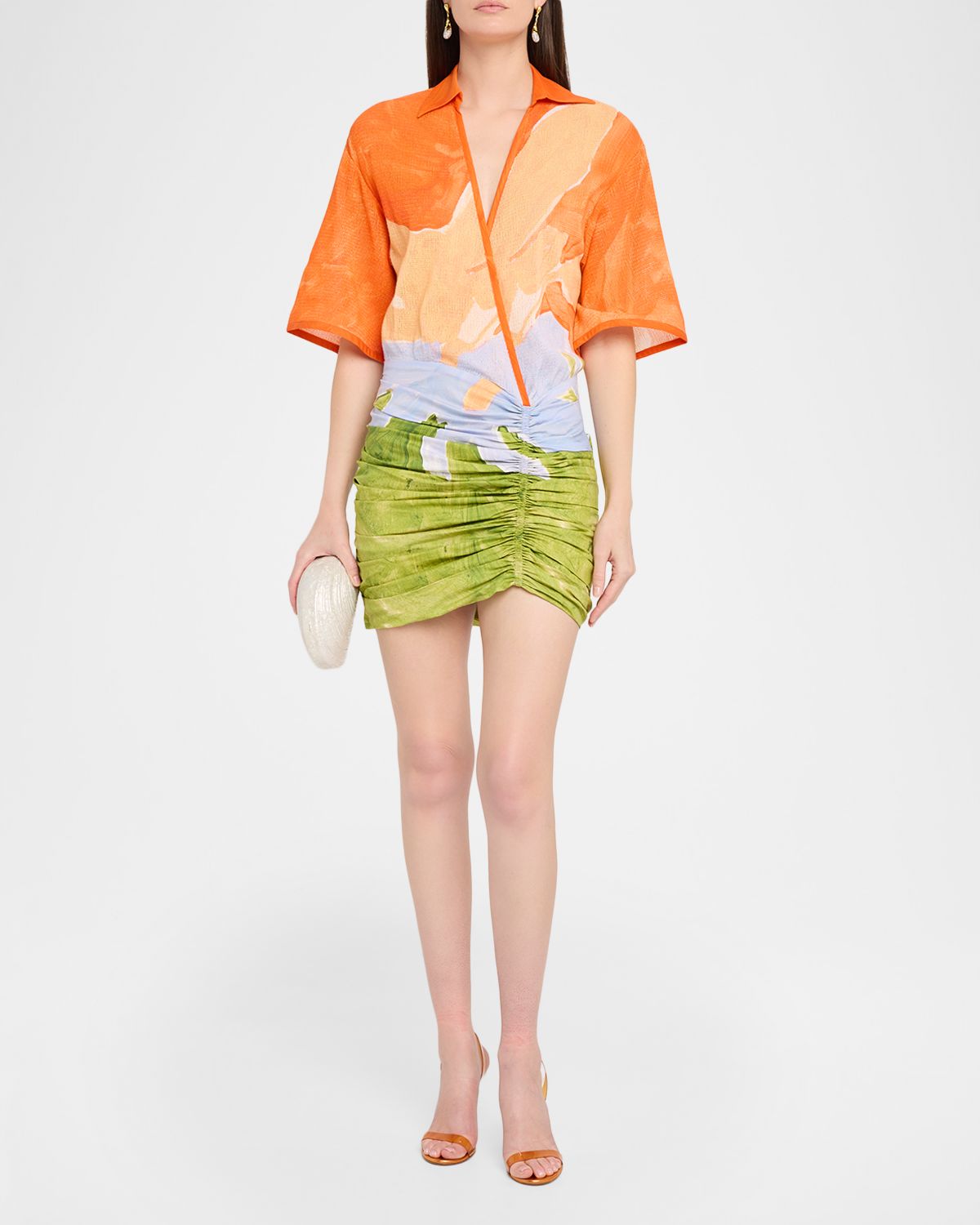 Significant Other Lulu Printed Mini Dress