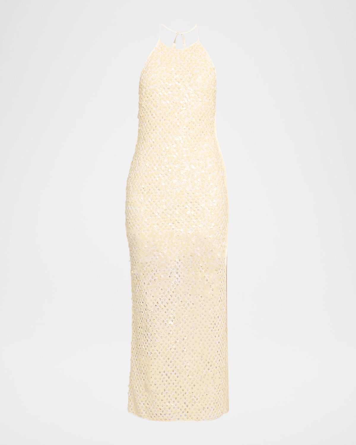 Significant Other Elliot Sequined Halter Maxi Dress