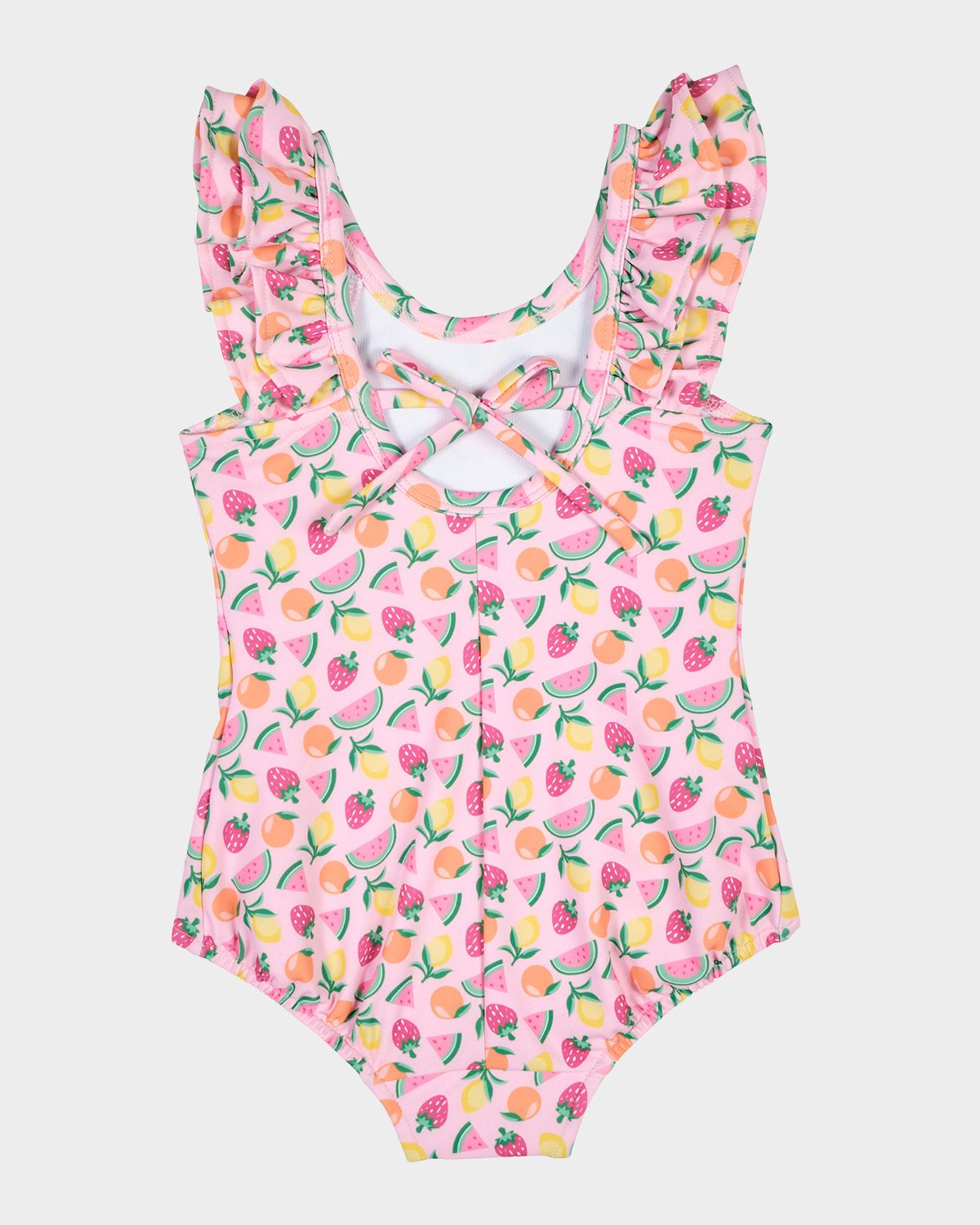 Florence Eiseman Girl 's Fruit-Print One-Piece Swimsuit, Size 12M-6