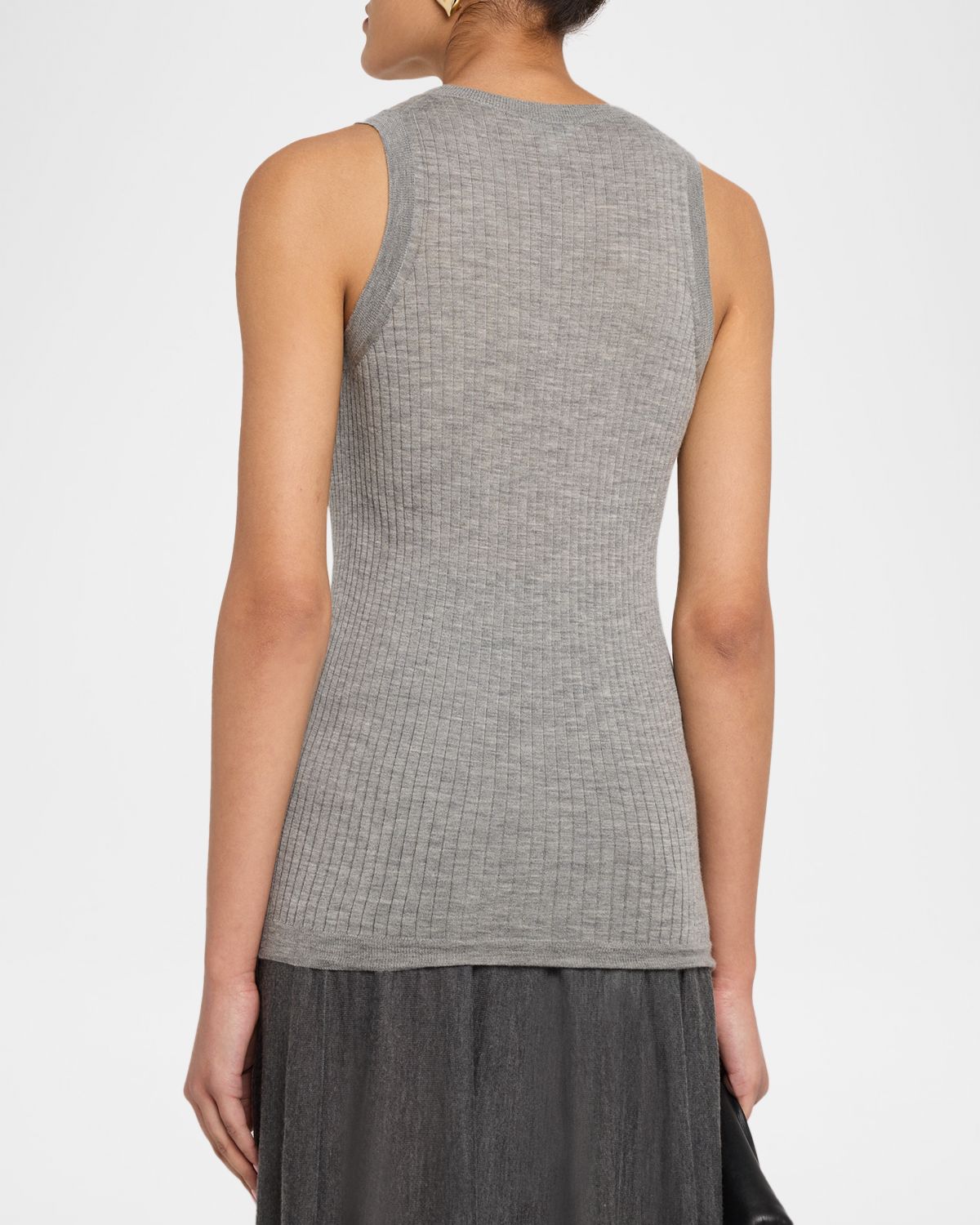 Malo Cashmere Rib Tank Top