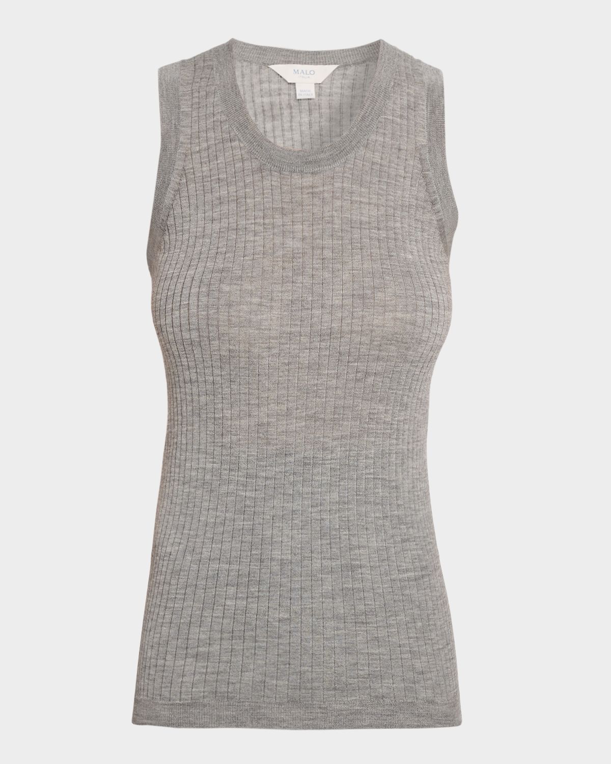 Malo Cashmere Rib Tank Top