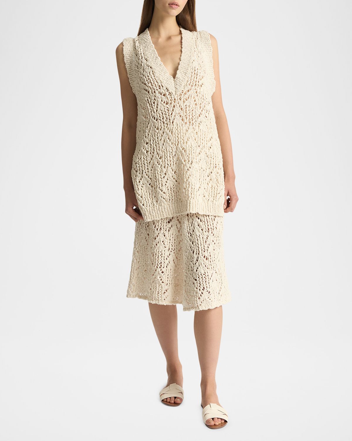 Malo Cotton Flamme Knit Tank Top