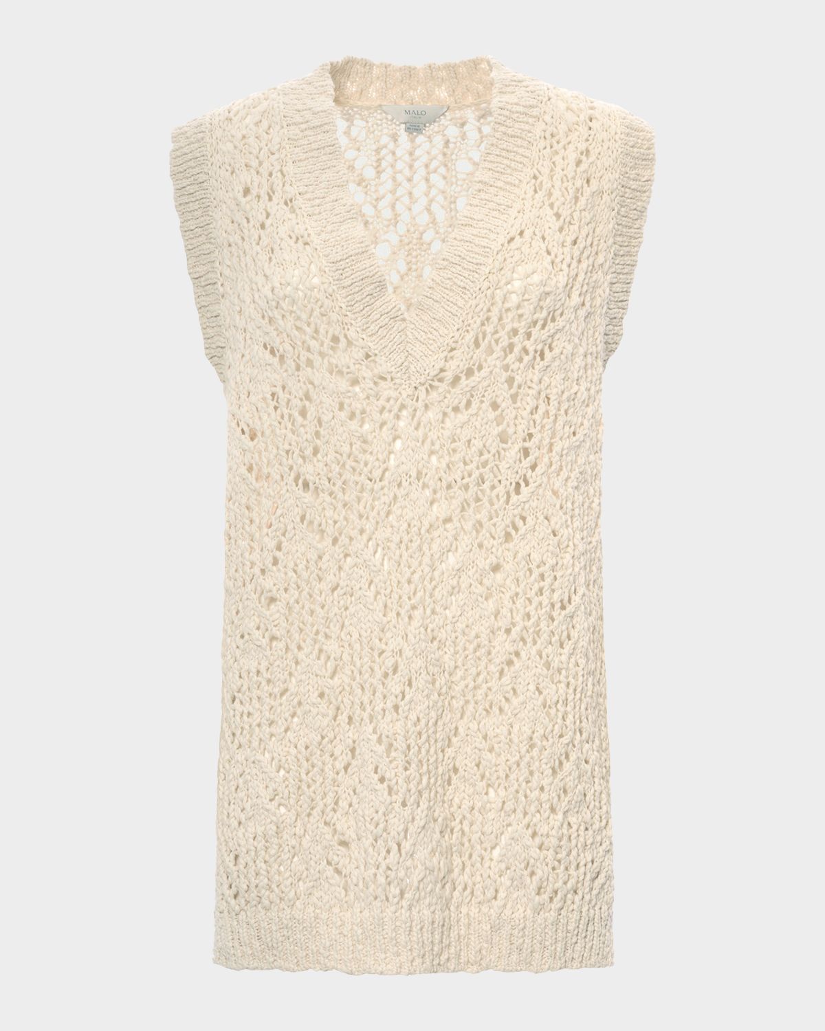 Malo Cotton Flamme Knit Tank Top