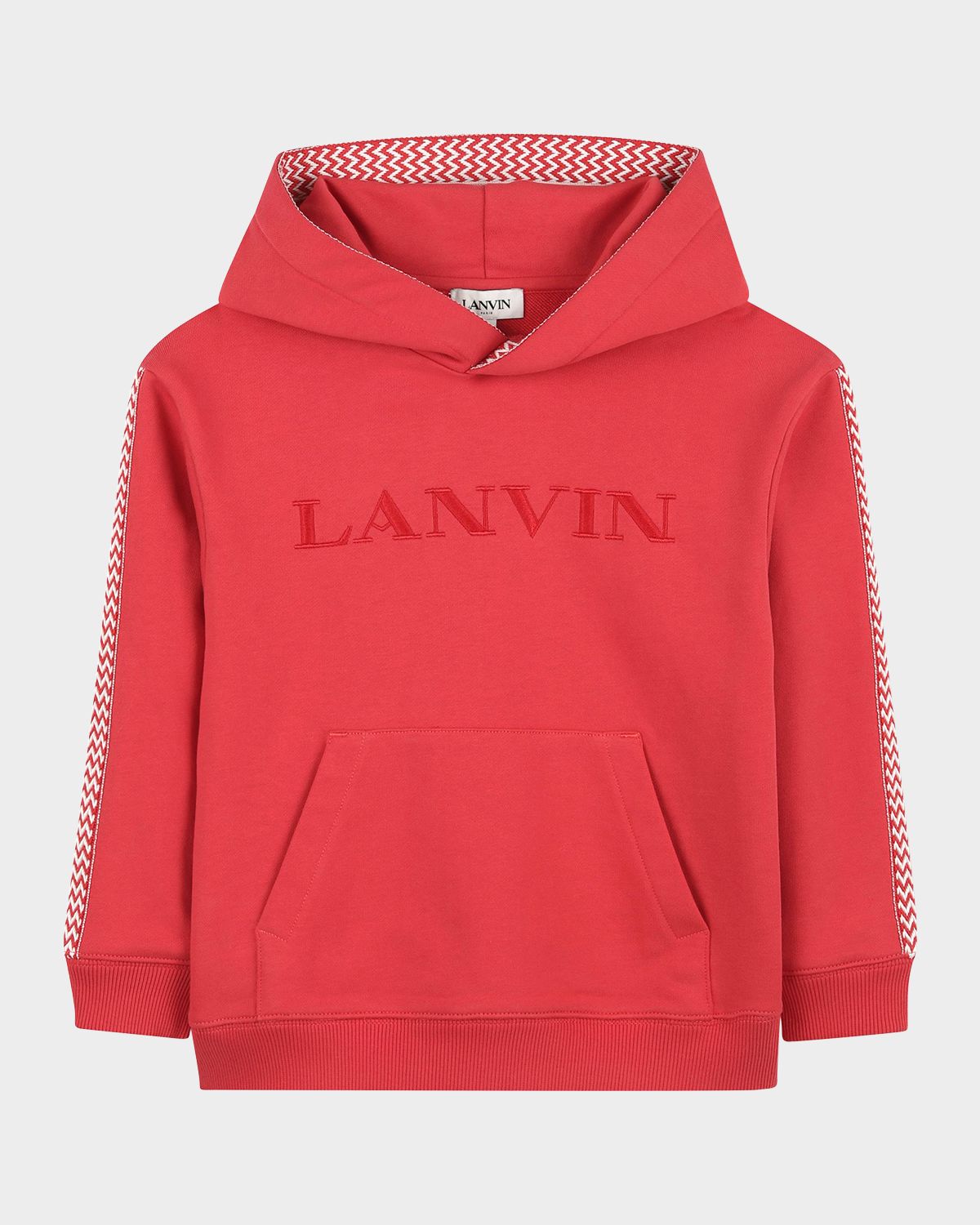 Lanvin Kid 's Logo Cotton Fleece Hoodie, Size -14