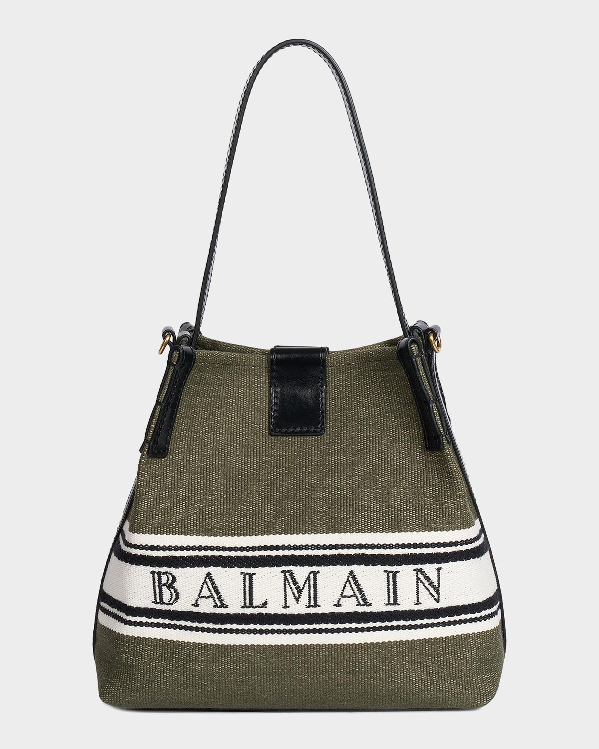 Balmain Release Bucket Bag in Canvas