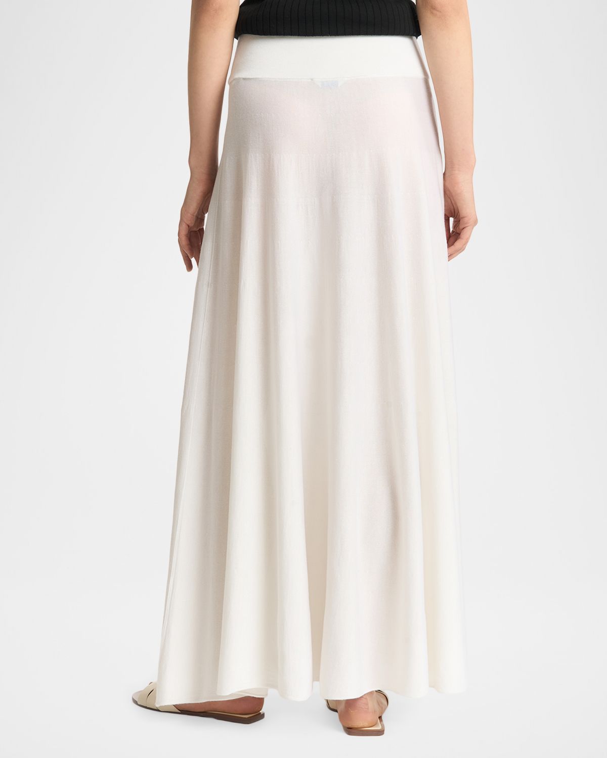 Malo Cashmere-Silk Knit Maxi Skirt