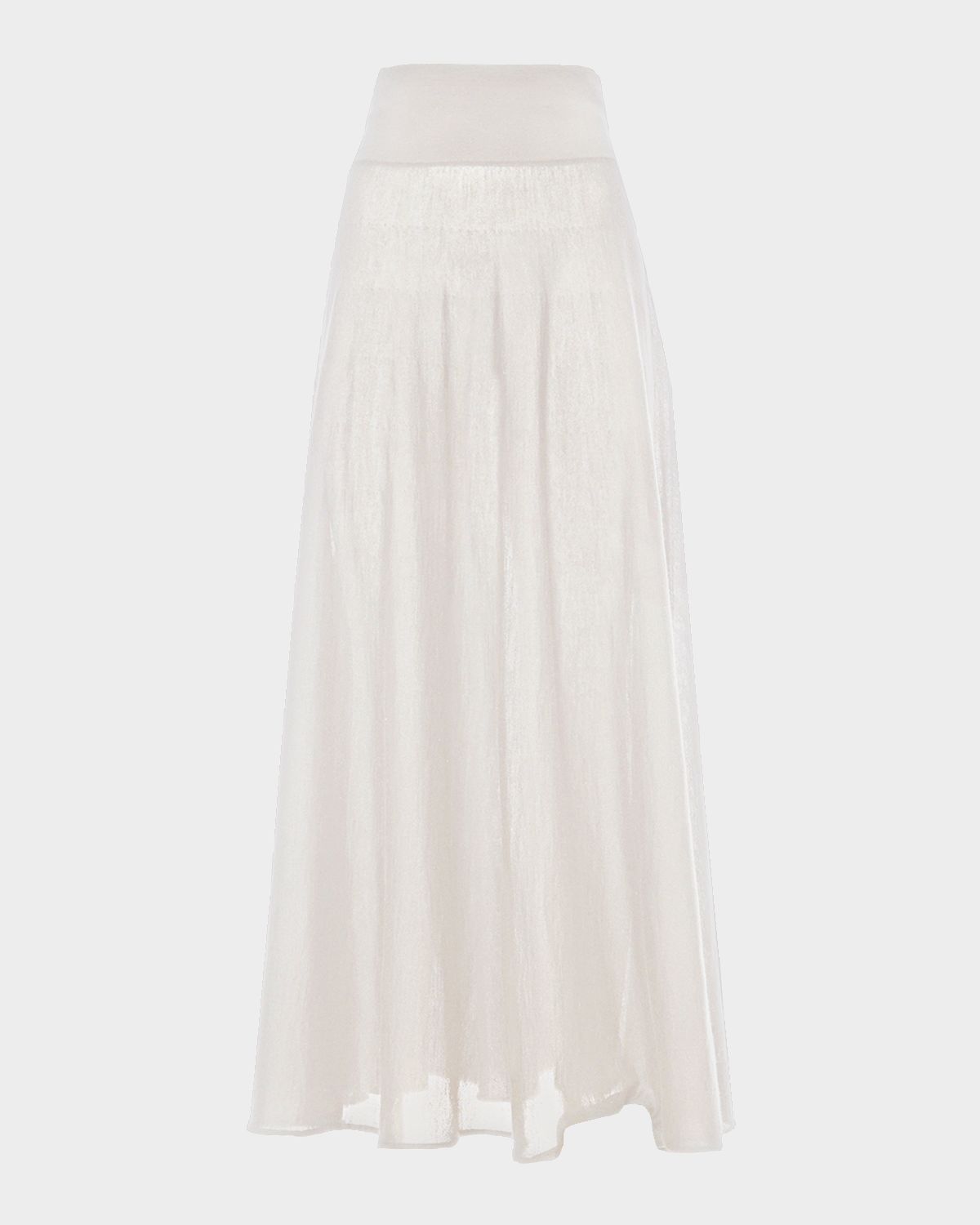 Malo Cashmere-Silk Knit Maxi Skirt