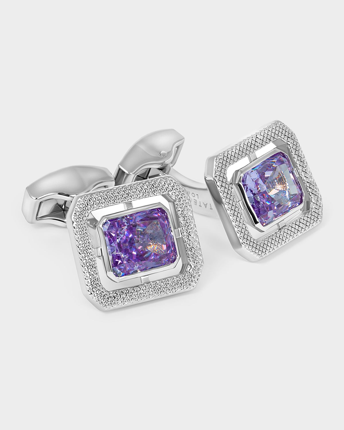Tateossian Men 's Halo Rectangular Cufflinks