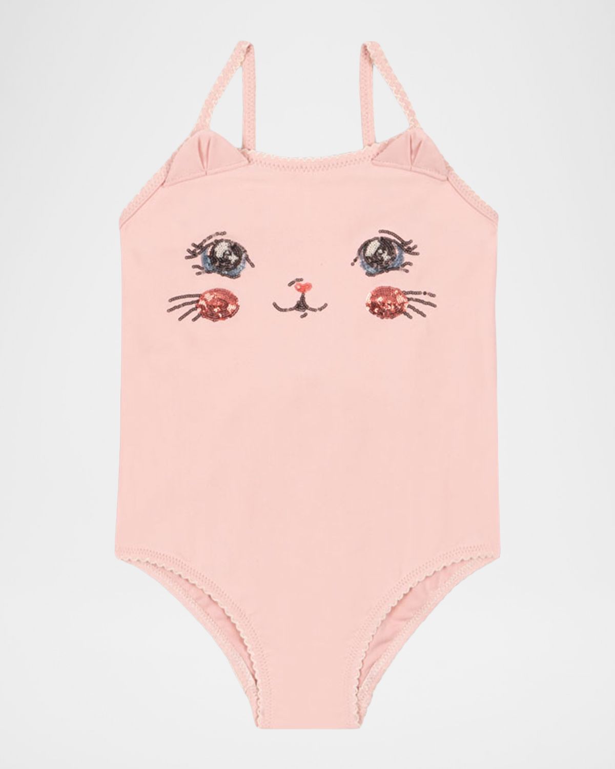 Konges Slojd Girl 's Kitty Sequined One-PIece Swimsuit, Size 9M-8