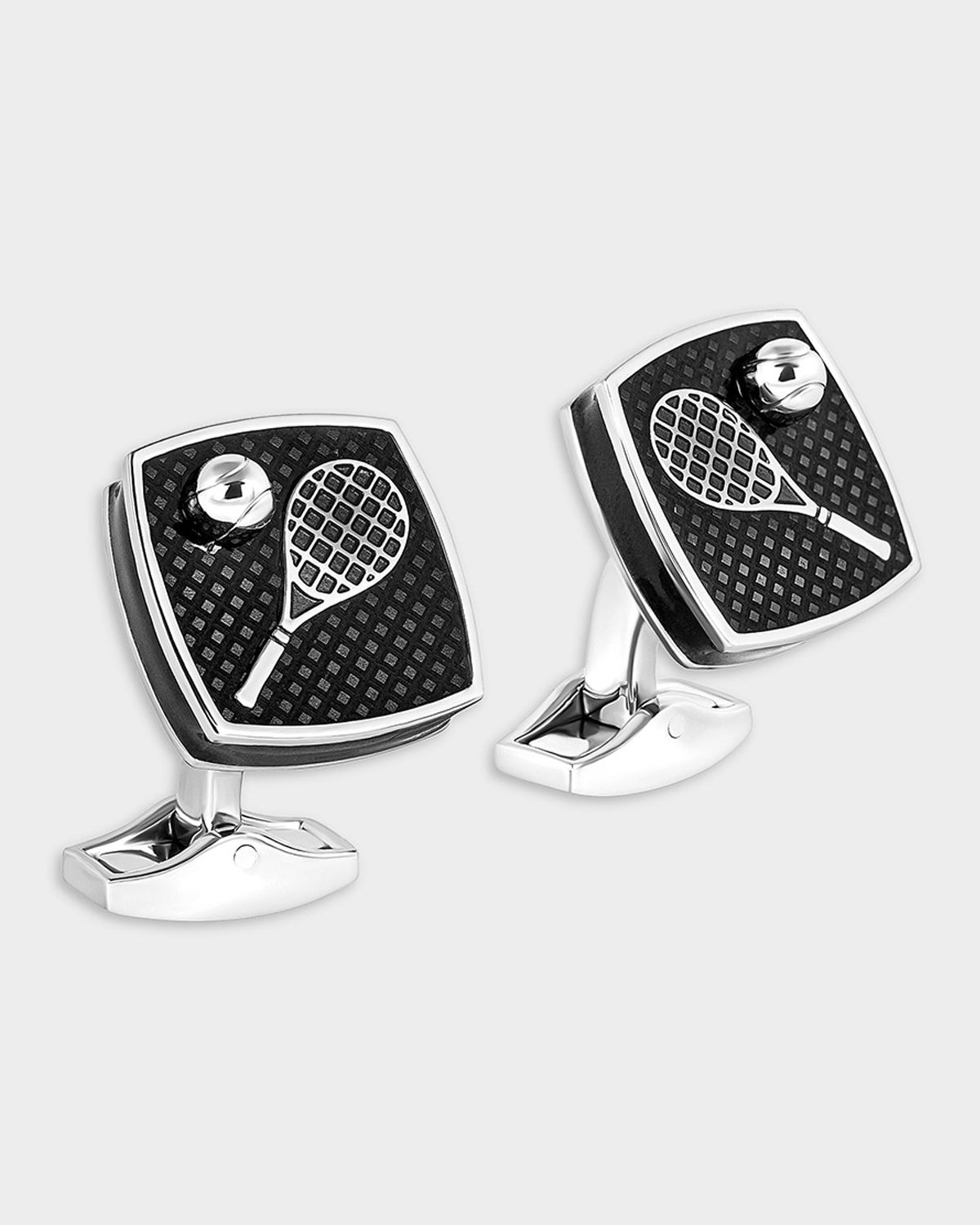 Tateossian Men 's Sports Ice Tennis Cufflinks