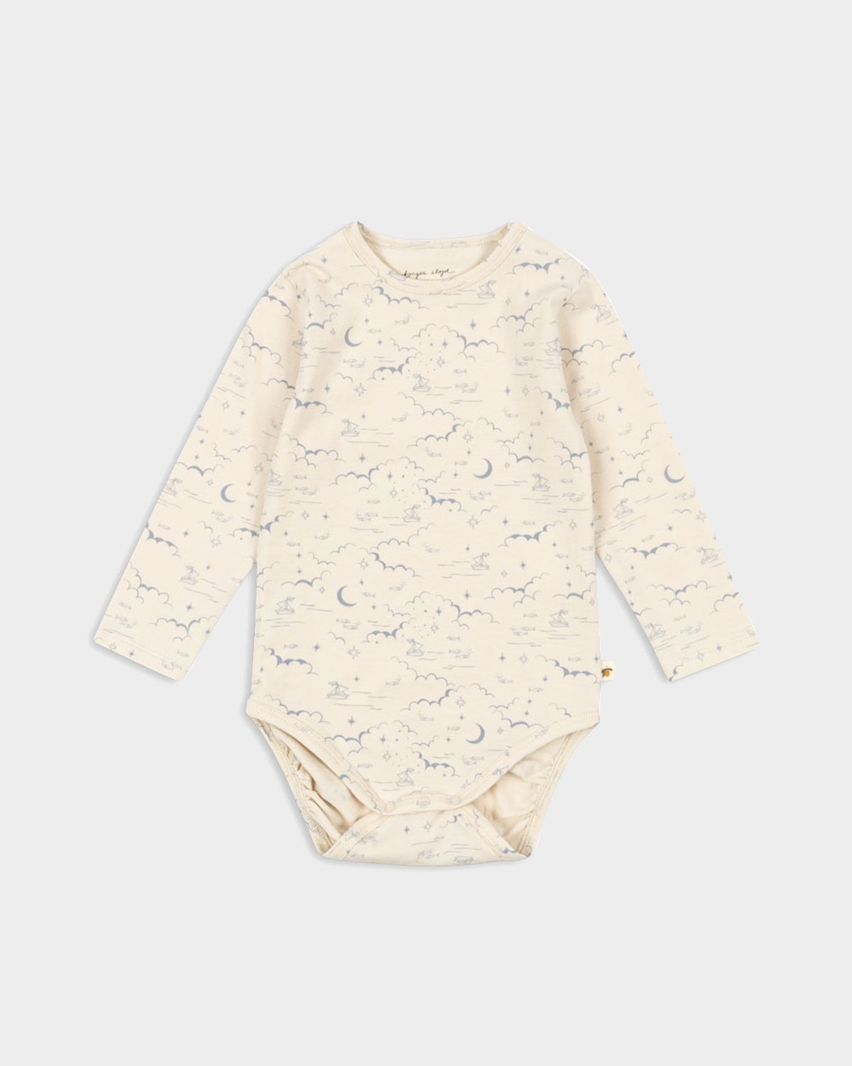 Konges Slojd Boy 's Printed Stretch Cotton Bodysuit, Size 9M-2