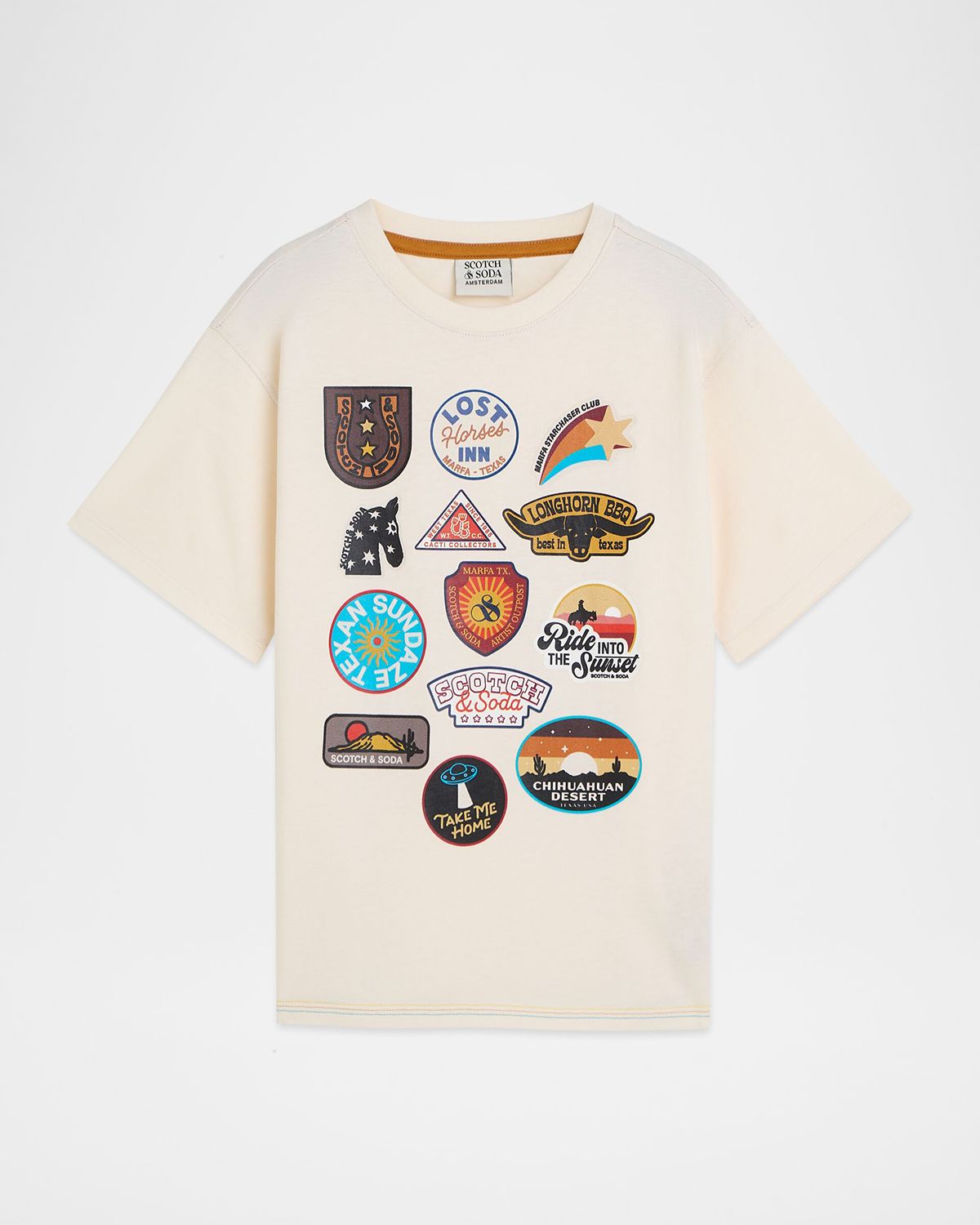 Scotch & Soda Boy 's Artwork Relaxed Cotton T-Shirt, Size 4-12