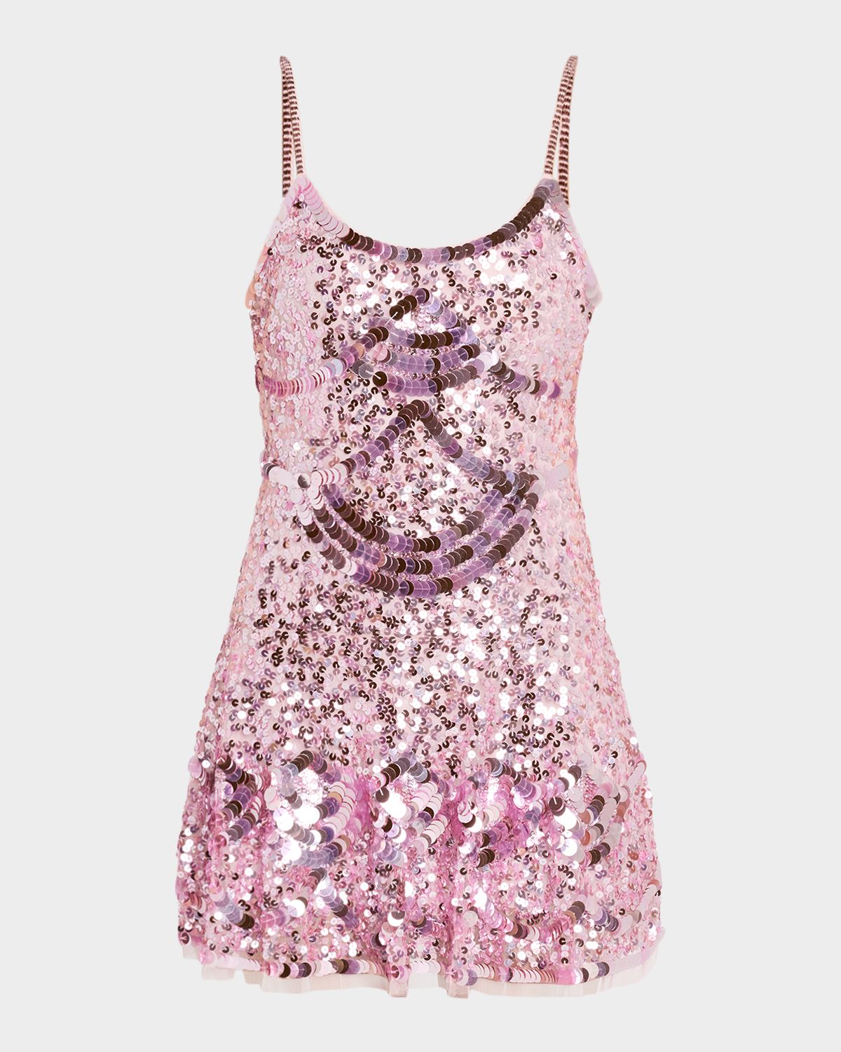 LoveShackFancy Liria Sequined Mini Dress