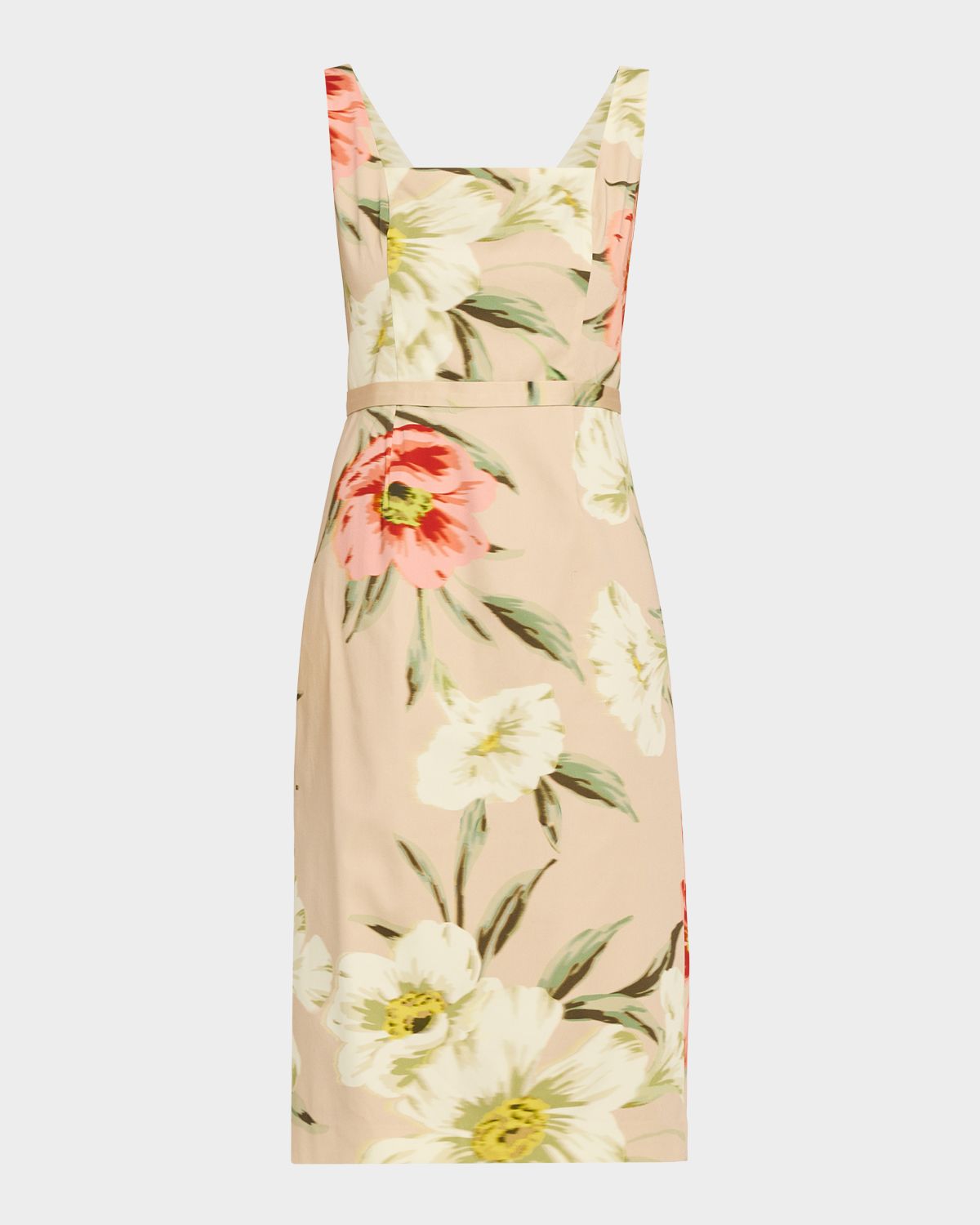 Ungaro Cyra Floral-Print Stretch Cotton Midi Sheath Dress | Thumbnail 6 Ungaro Cyra Floral-Print Stretch Cotton Midi Sheath Dress | Thumbnail 6