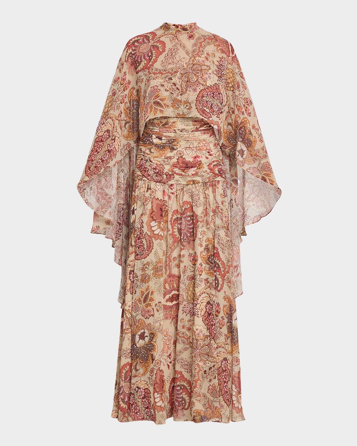 Ungaro Gretchen Floral-Print Maxi Dress with Cape | Thumbnail 6 Ungaro Gretchen Floral-Print Maxi Dress with Cape | Thumbnail 6