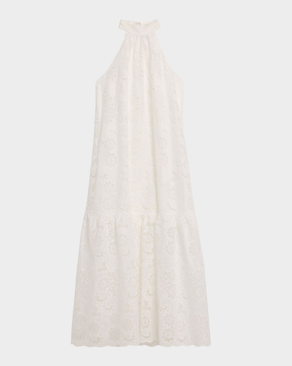 Ungaro Meadow Floral-Embroidered Halter Midi Dress | Thumbnail 6 Ungaro Meadow Floral-Embroidered Halter Midi Dress | Thumbnail 6