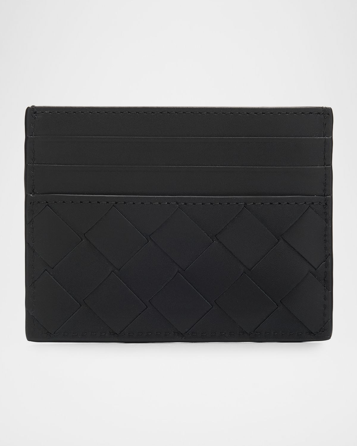 Bottega Veneta Men 's Intrecciato Leather Card Holder | Thumbnail 5 Bottega Veneta Men 's Intrecciato Leather Card Holder | Thumbnail 5