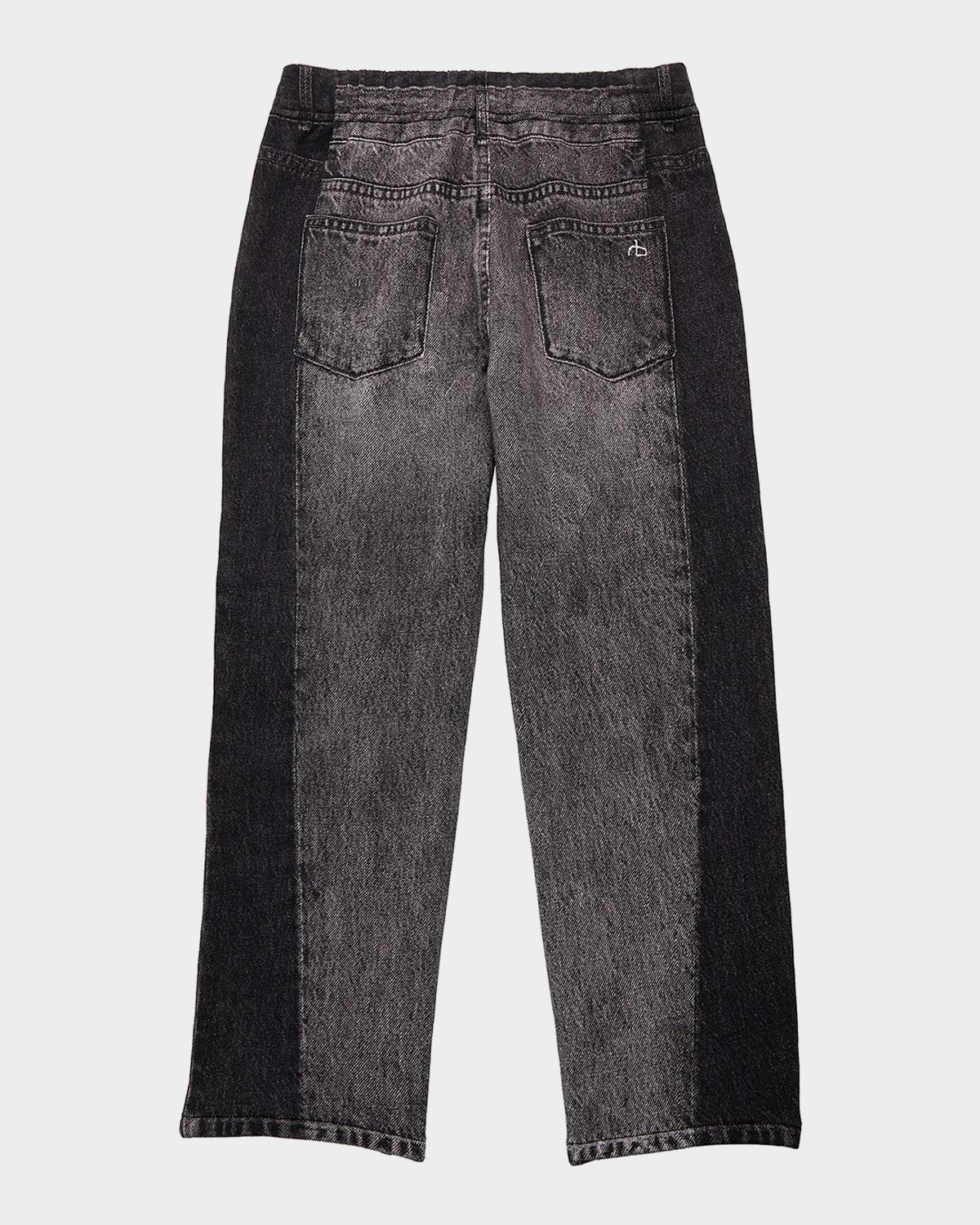 Rag & Bone Kid 's Mini Miramar Terry Two-Tone Wide-Leg Pants, Size 12M-10