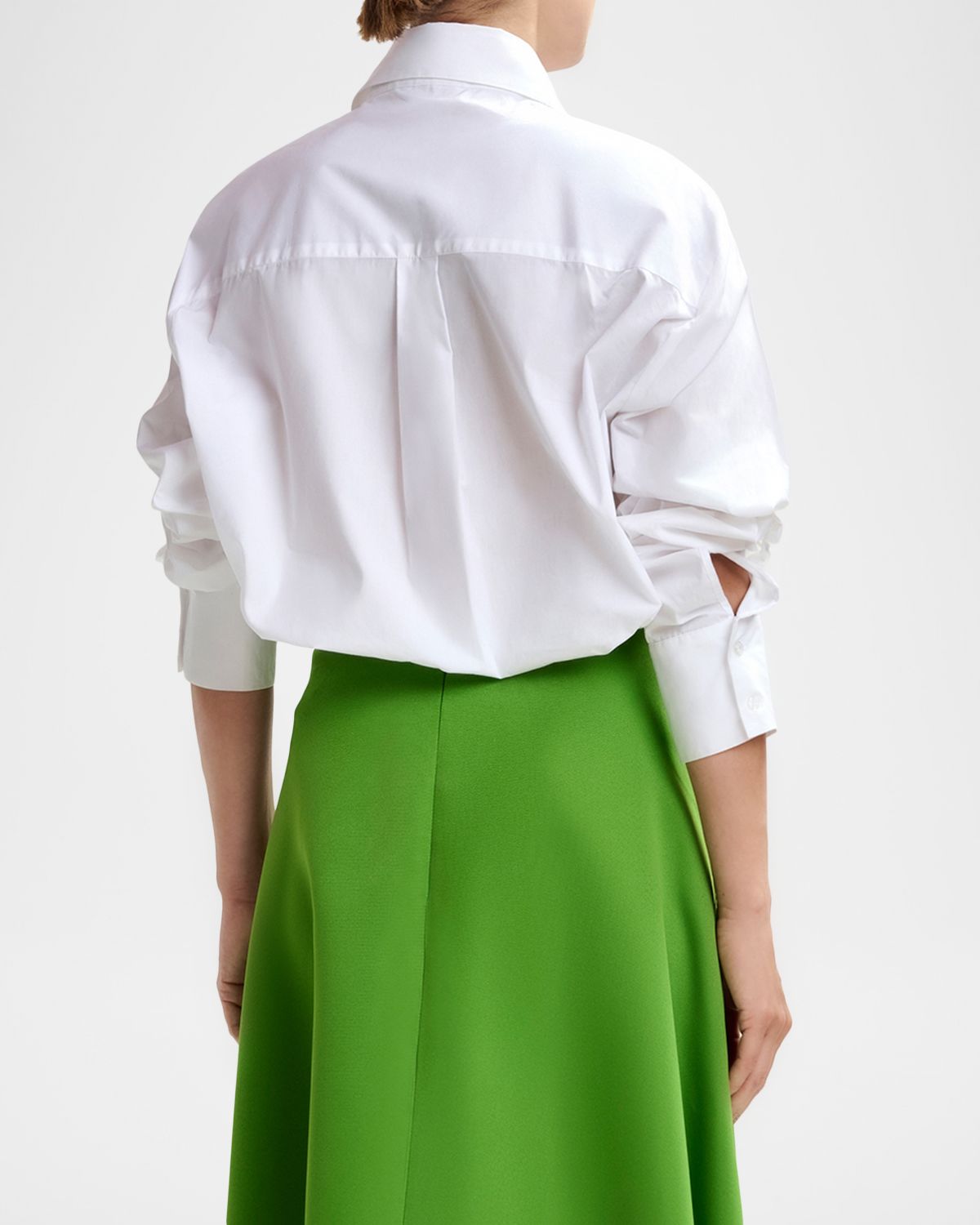 Essentiel Antwerp Jomato Elongated Collared Shirt with Mismatched Buttons