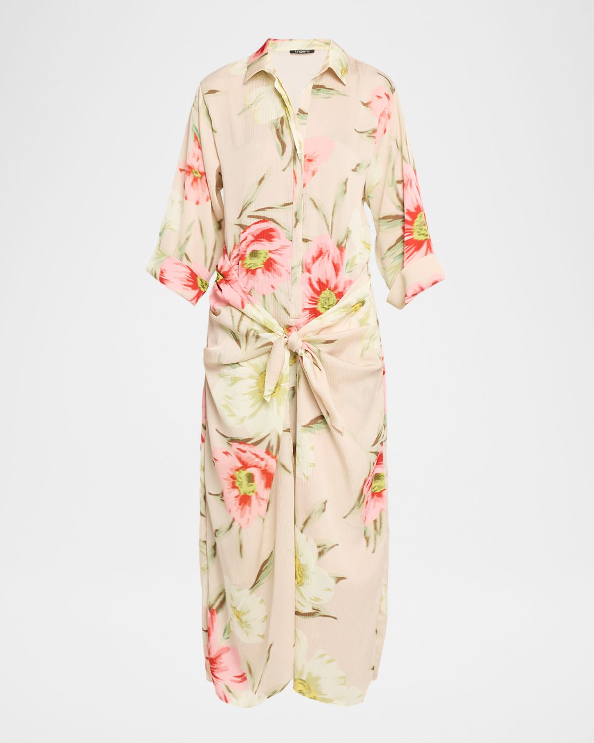 Ungaro Iris Floral-Print Maxi Shirtdress | Thumbnail 6 Ungaro Iris Floral-Print Maxi Shirtdress | Thumbnail 6