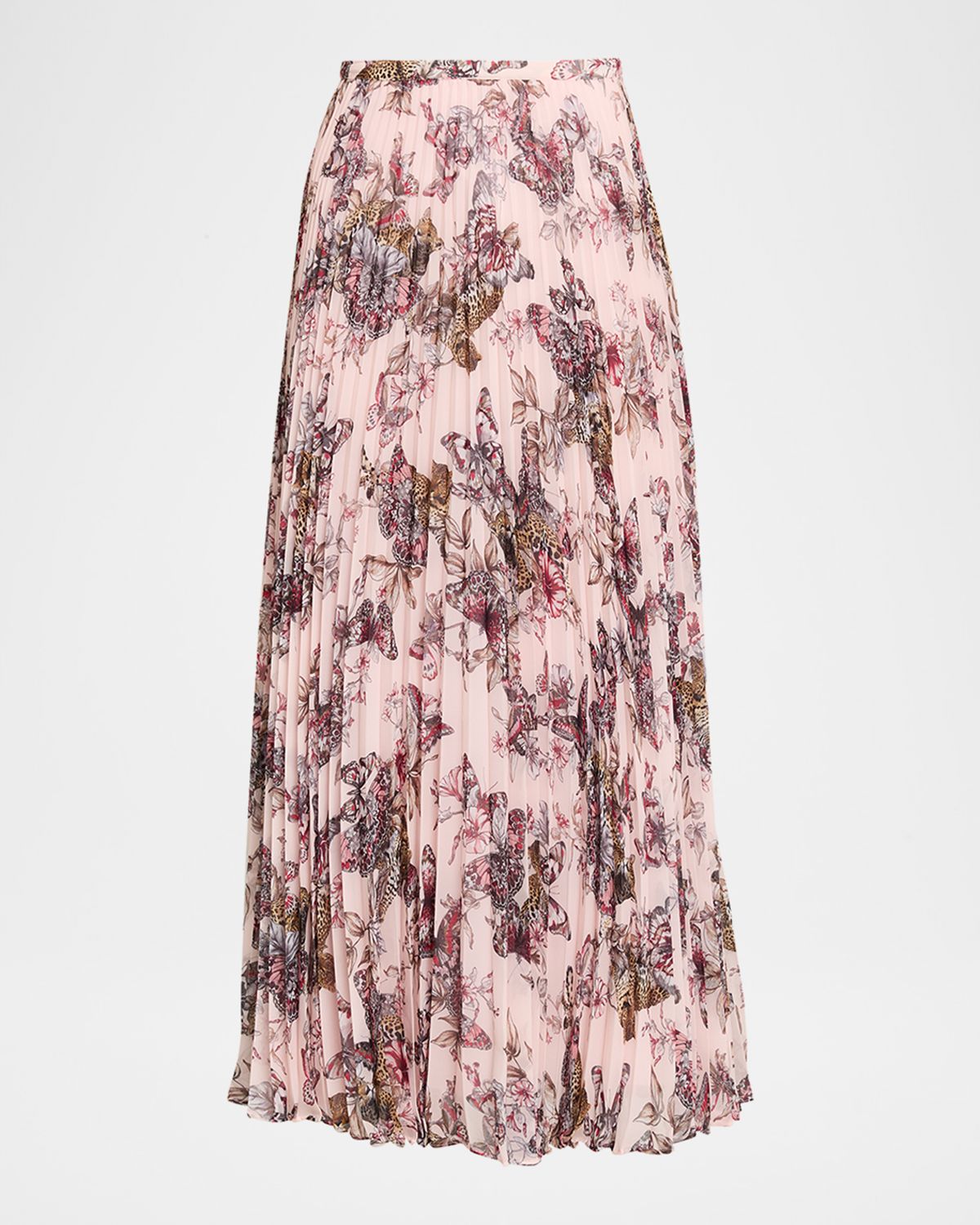 L 'Agence Torin Pleated Maxi Skirt