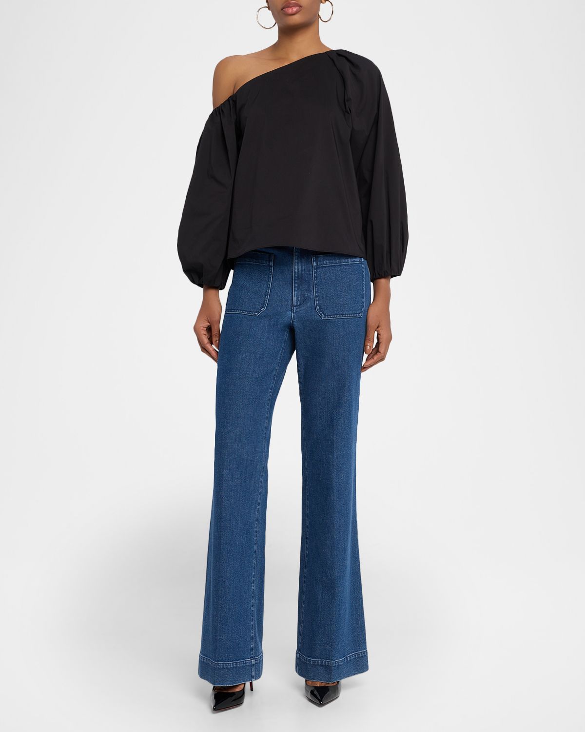 Tanya Taylor Tabitha One-Shoulder Top