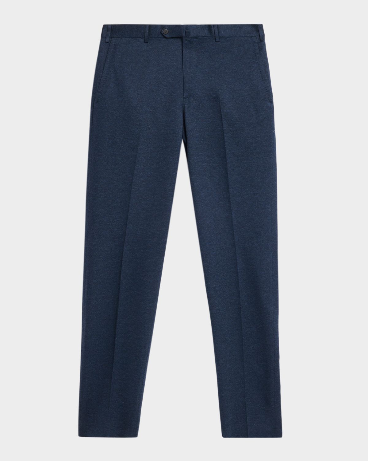 Isaia Cotton-Jersey Mid-Rise Straight-Leg Pants