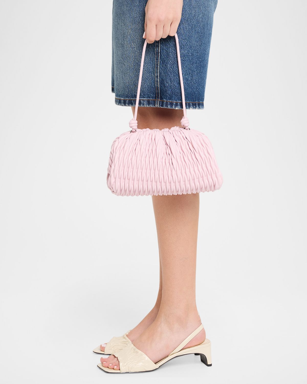 A.L.C. Elio Quilted Vegan Leather Clutch Bag