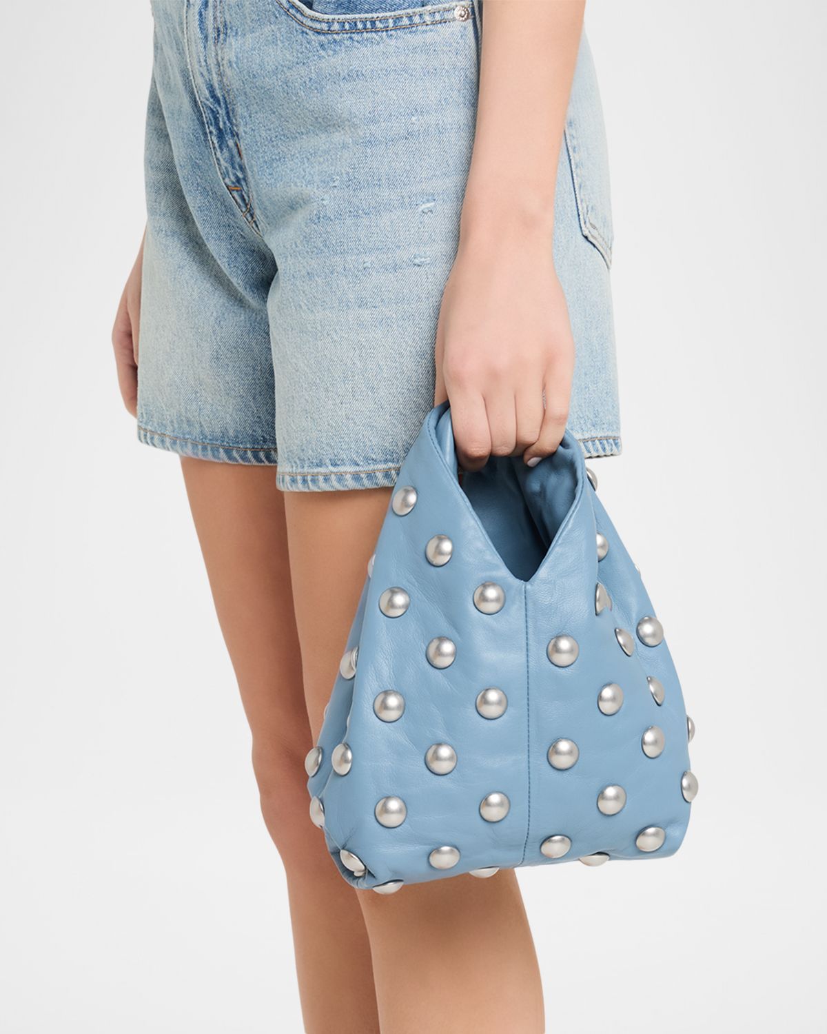 A.L.C. Simone Studded Leather Hobo Bag
