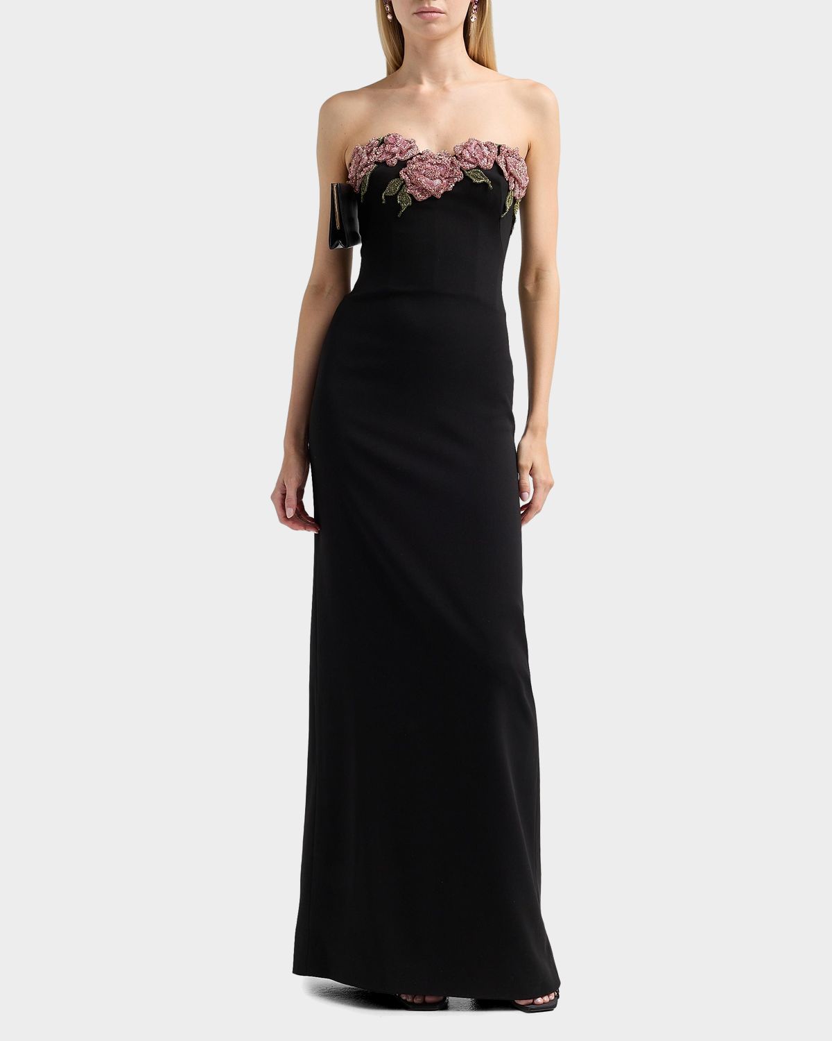 Atelier Prabal Gurung Blanca Embellished Rose Strapless Gown | Thumbnail 2 Atelier Prabal Gurung Blanca Embellished Rose Strapless Gown | Thumbnail 2