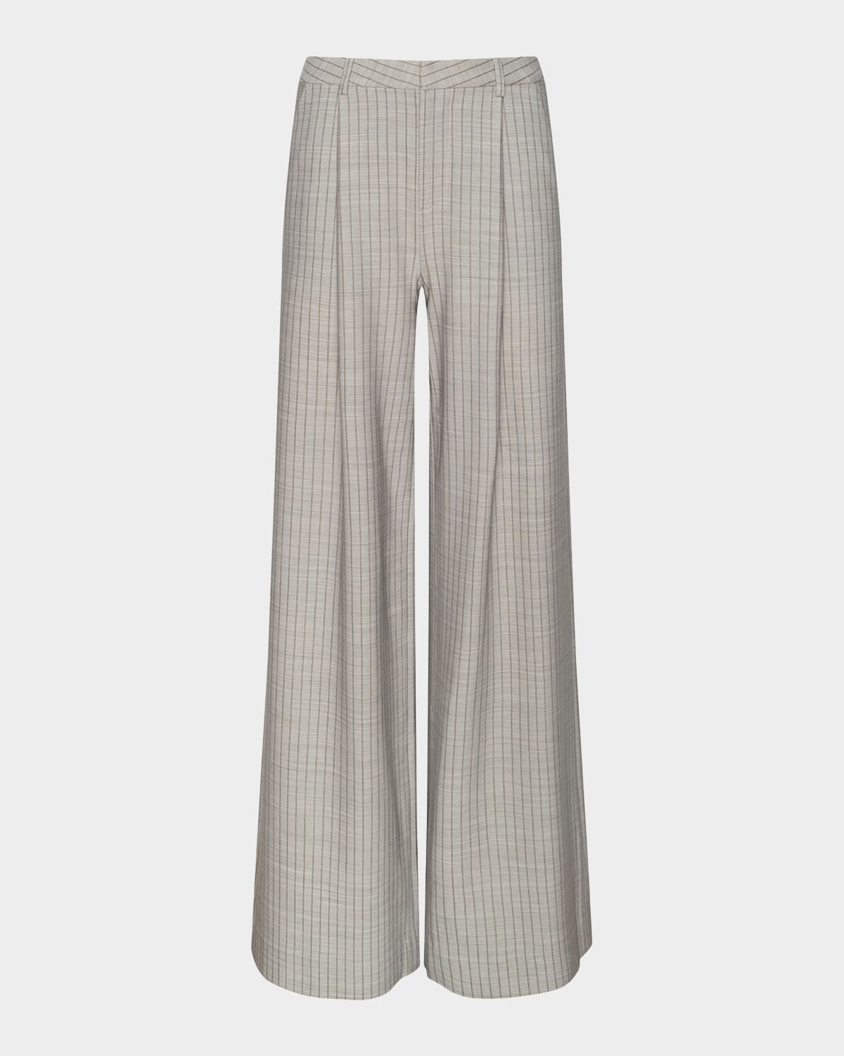 L 'Agence Allanah Striped Wide-Leg Trousers