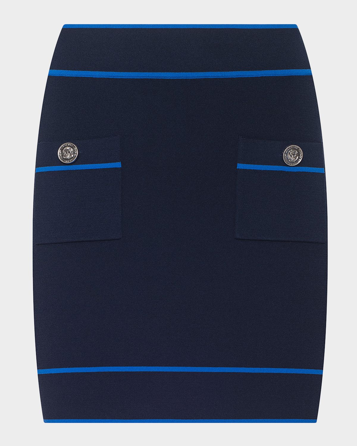 L 'Agence Cecilia Contrast Trim Mini Skirt