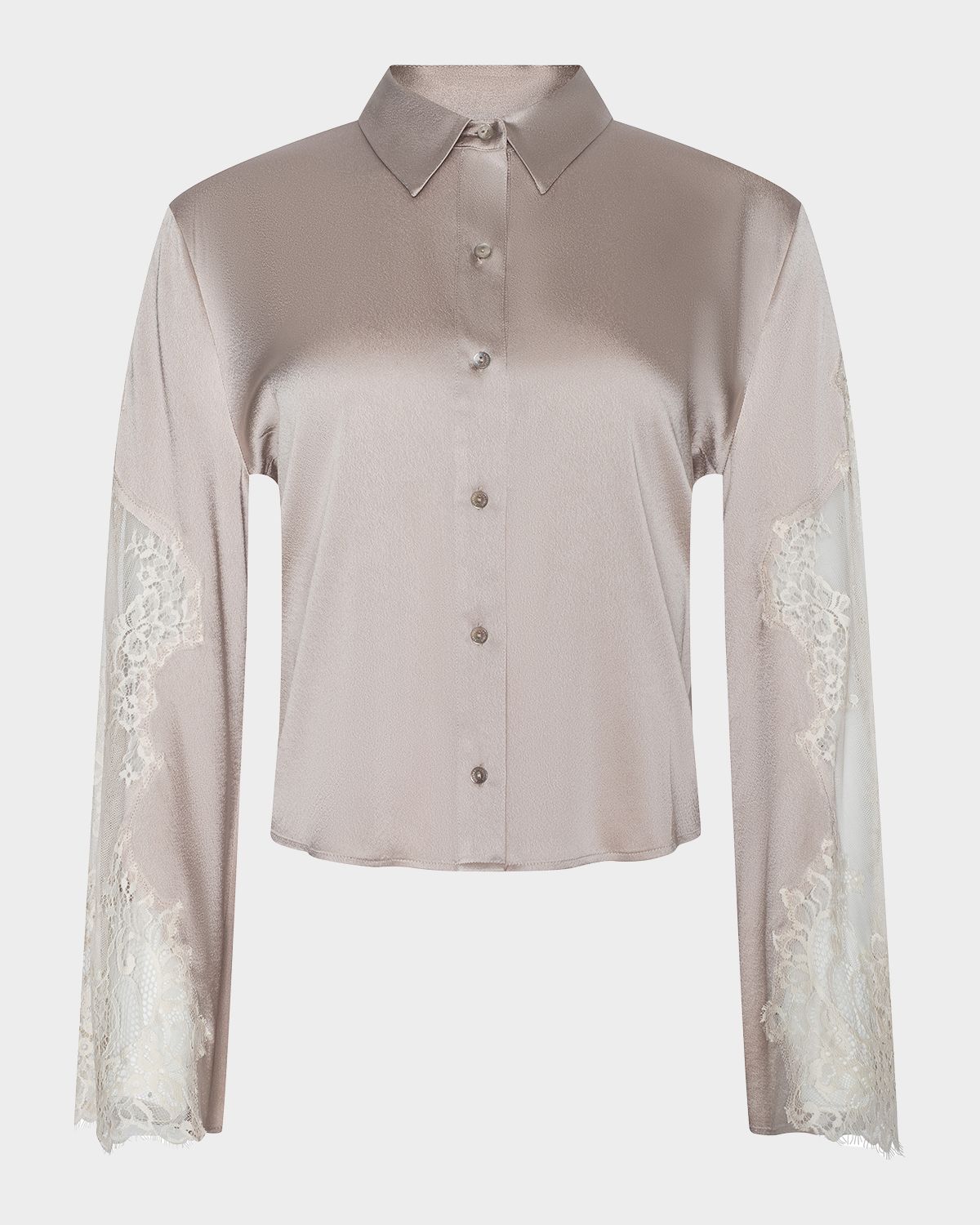 L 'Agence Capri Lace Sleeve Blouse