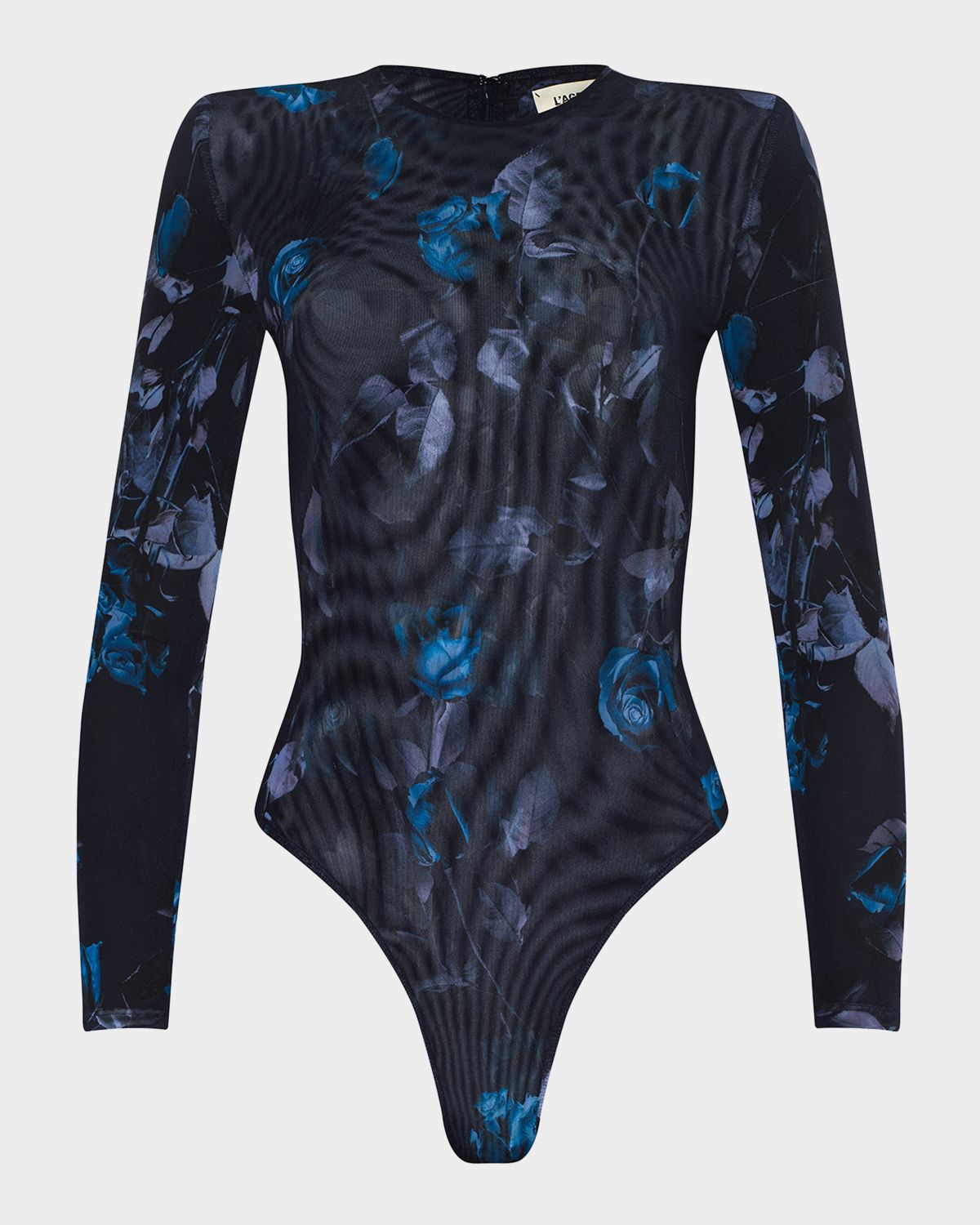 L 'Agence Trista Floral Mesh Bodysuit