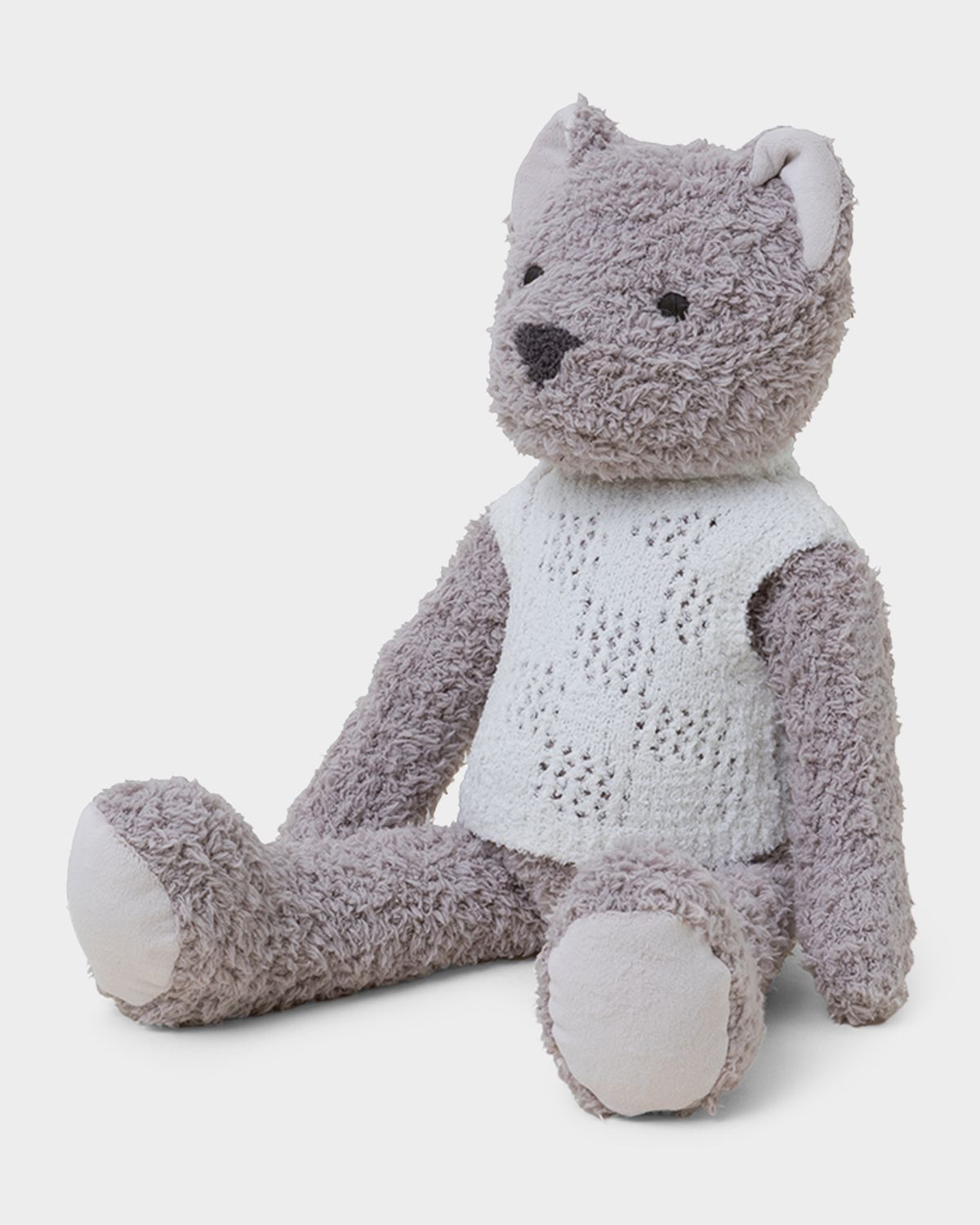 Barefoot Dreams Kids CozyChic Bear Buddie Stuffed Animal, 11"L