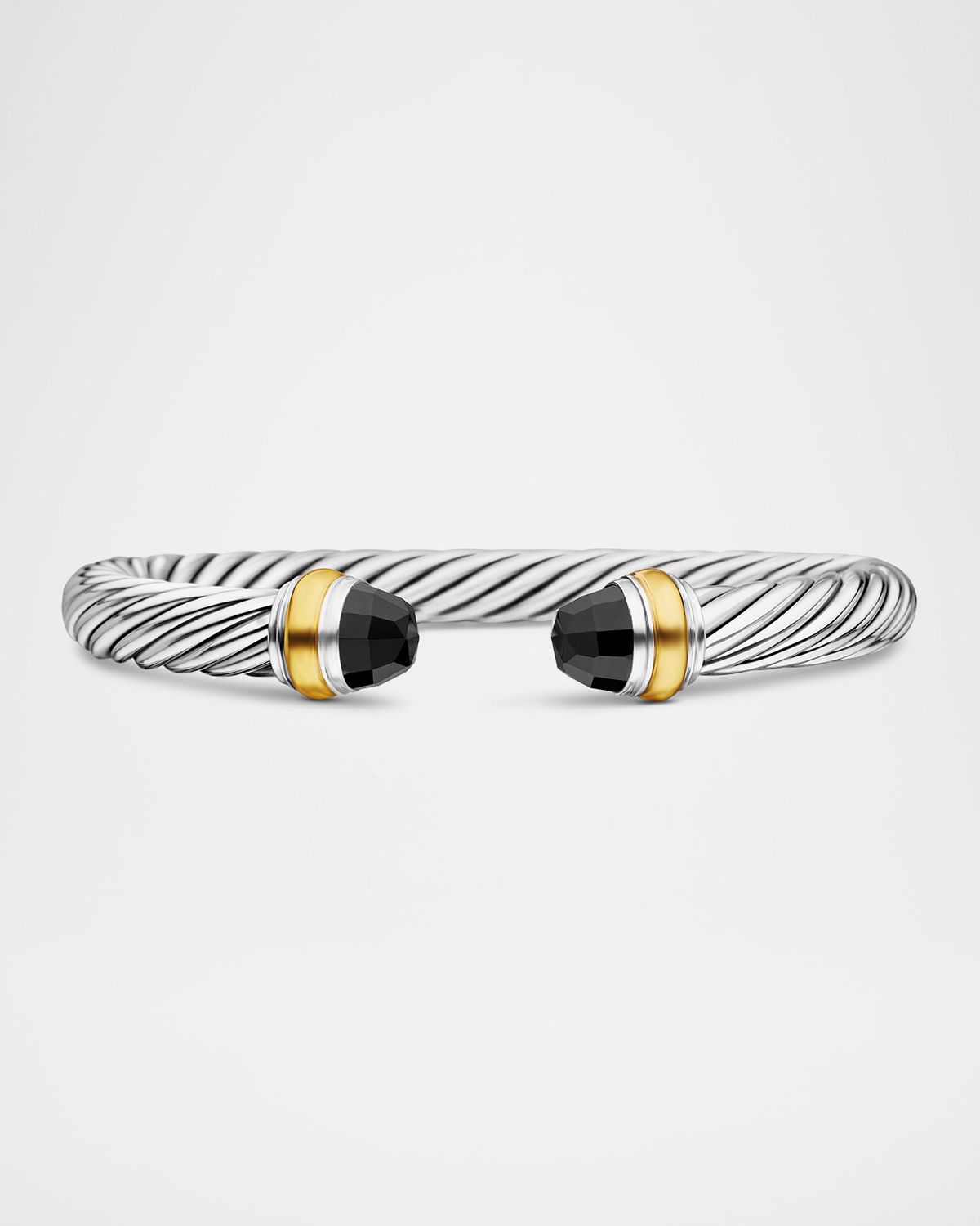 David Yurman Cable Classics Bracelet with Gemstone and 14K Gold in Silver