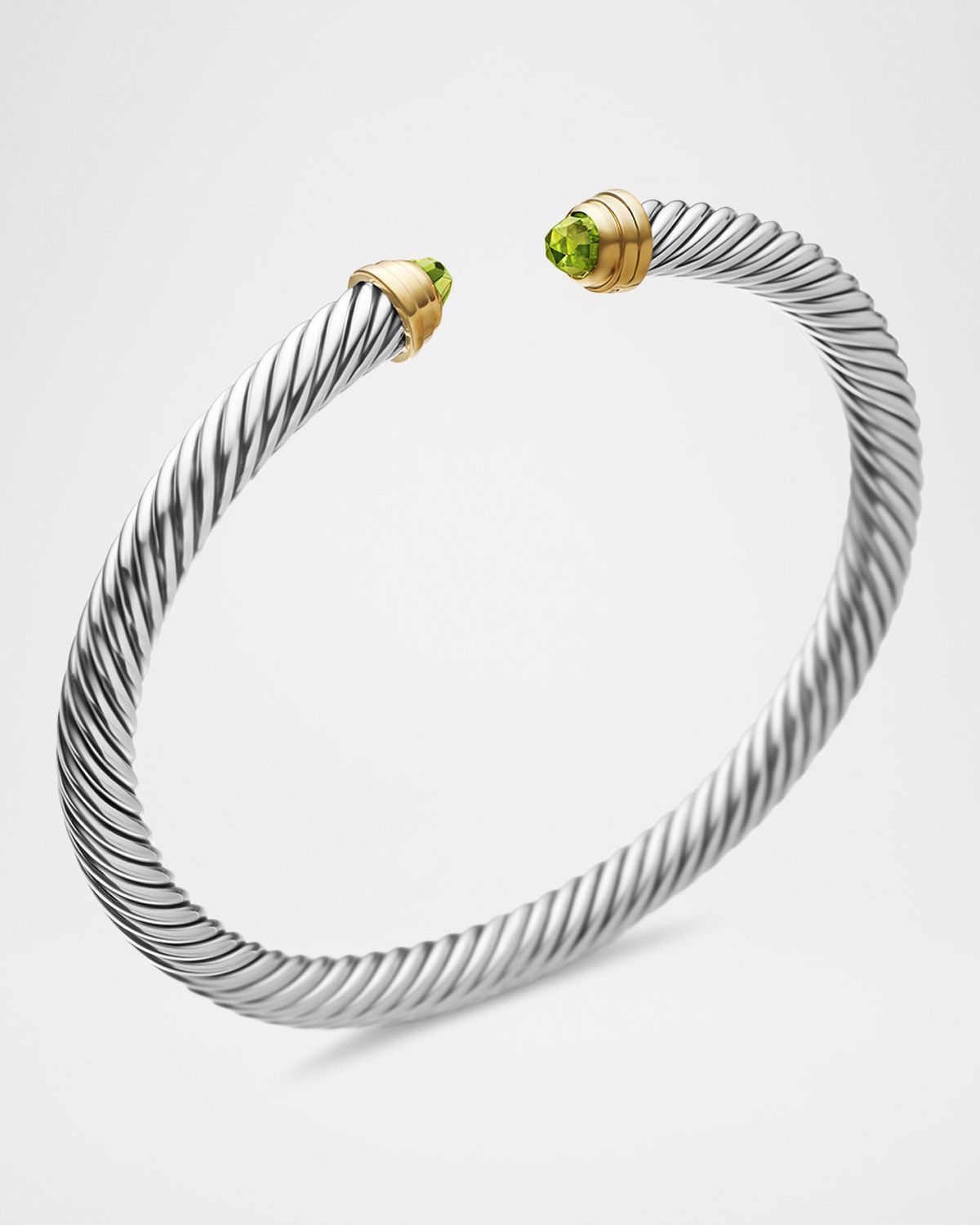 David Yurman Cable Classics Bracelet with Gemstone in Silver with 18K Gold
