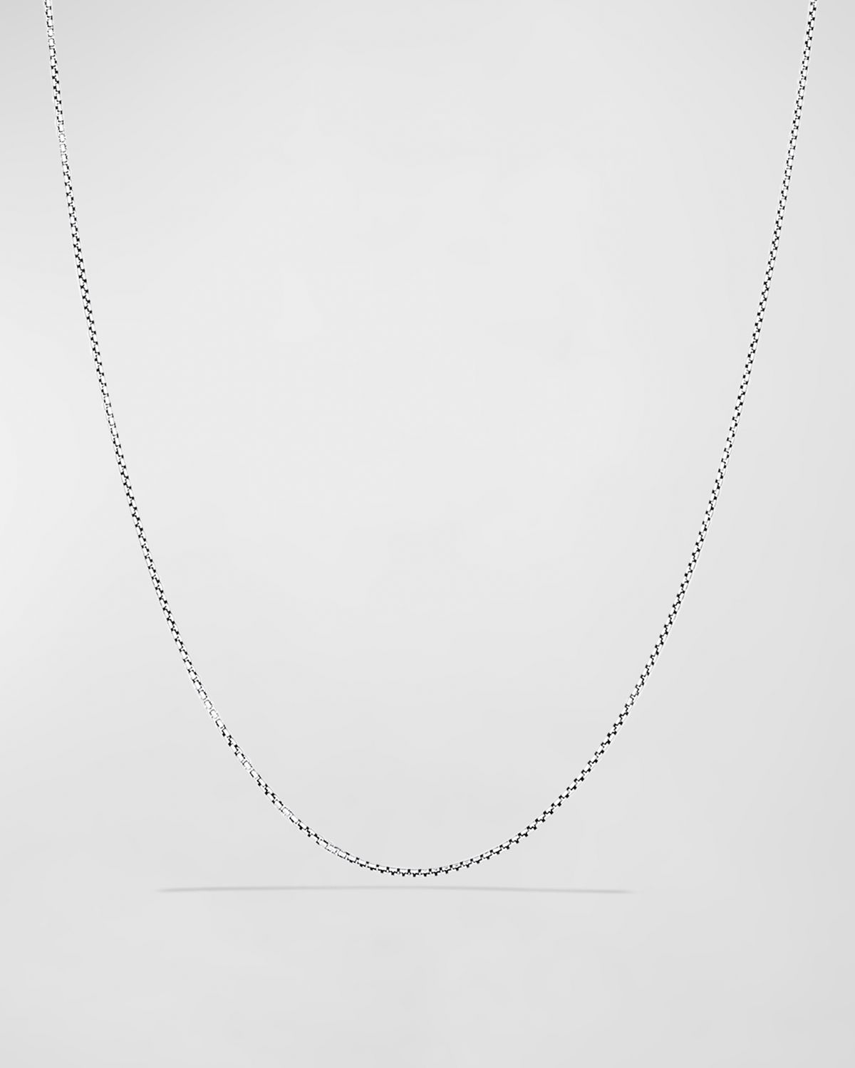 David Yurman Baby Box Chain with 14K Gold in Silver, 1.7mm, 18"L