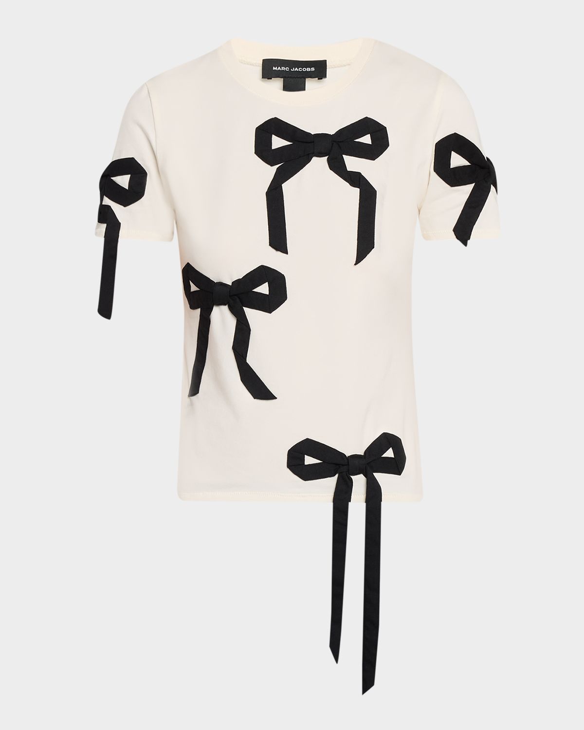 Marc Jacobs Bow Short-Sleeve Shrunken T-Shirt