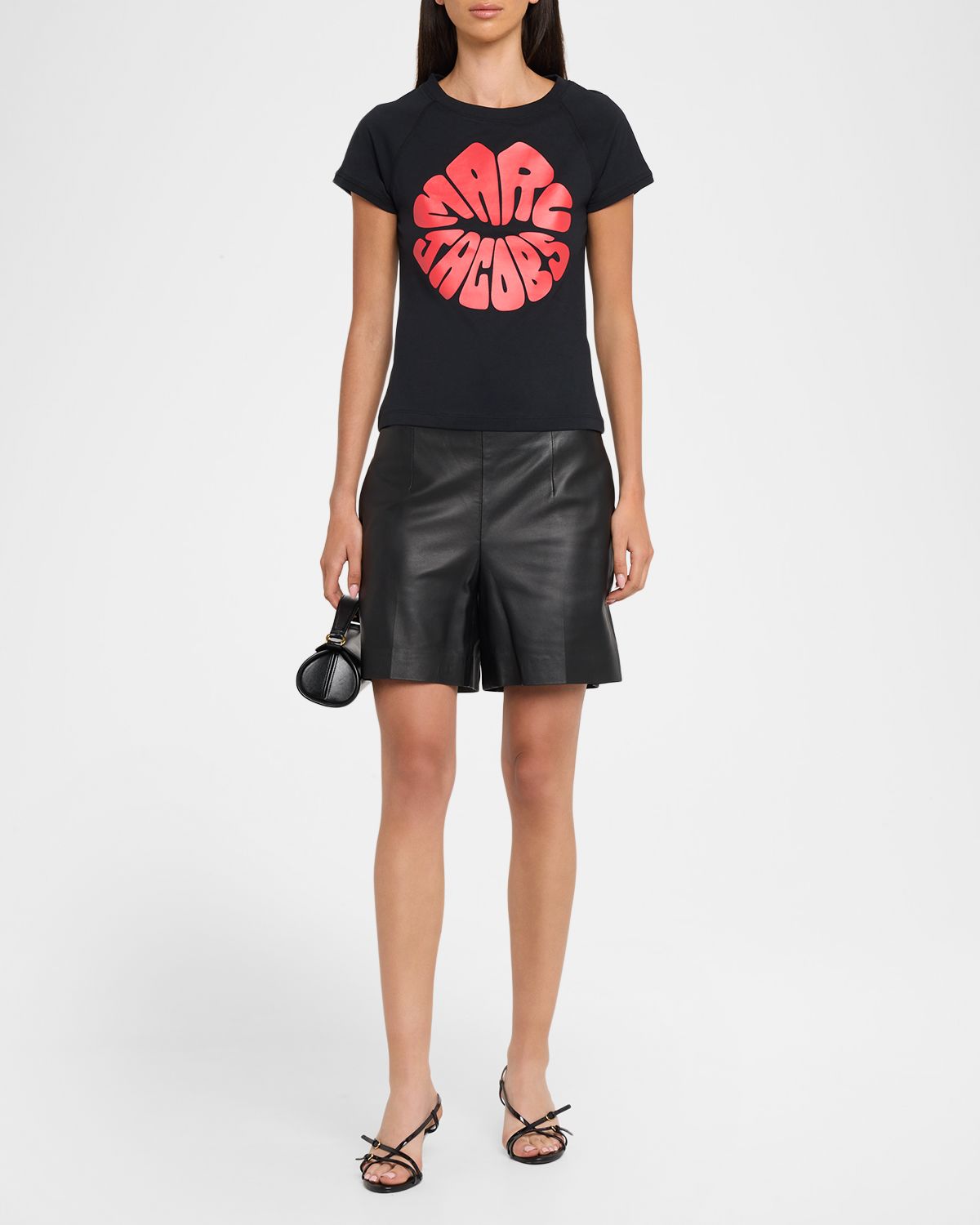 Marc Jacobs Marc Kiss Logo Shrunken T-Shirt
