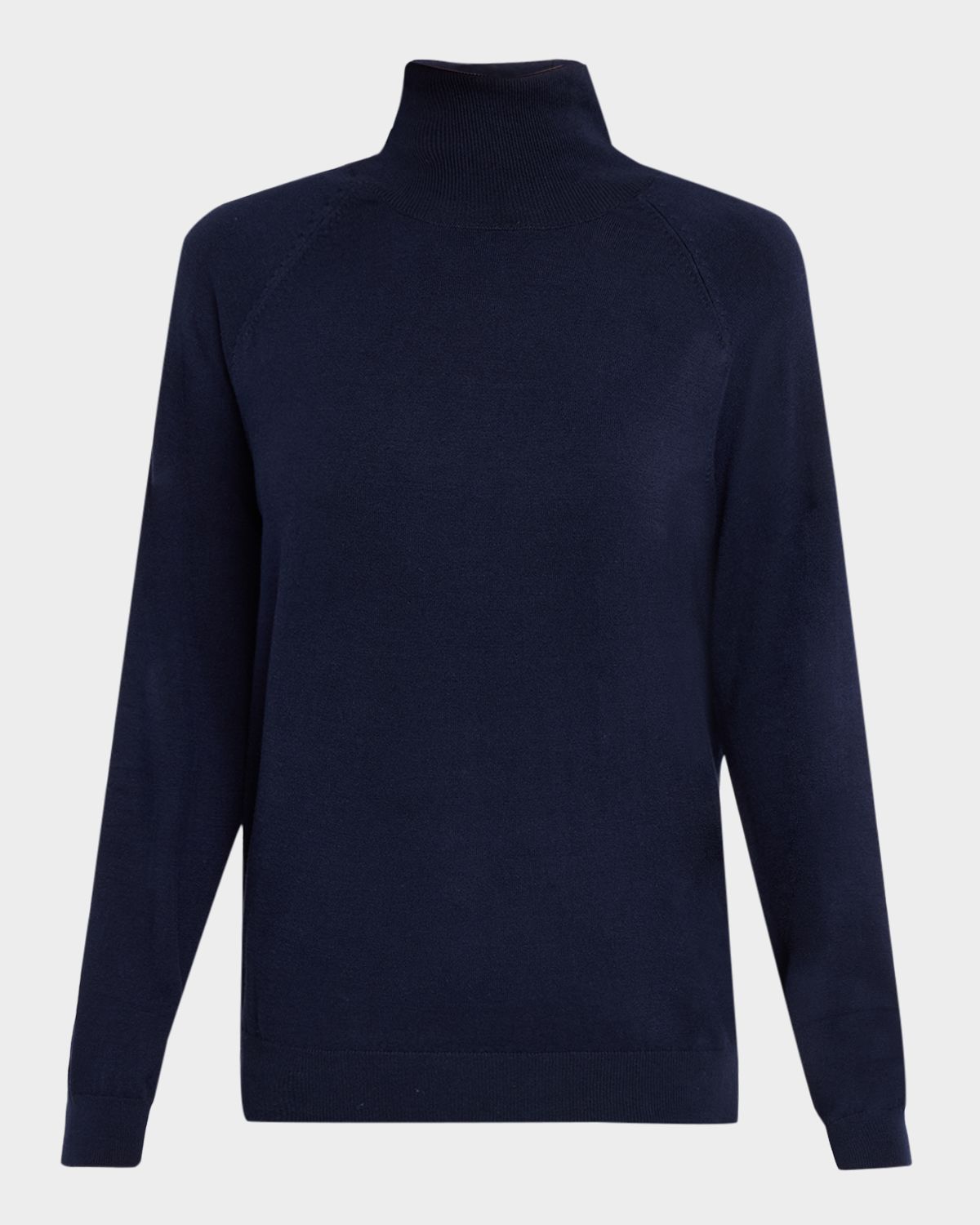 Majestic Filatures Turtleneck Organic Cotton Knit Sweater
