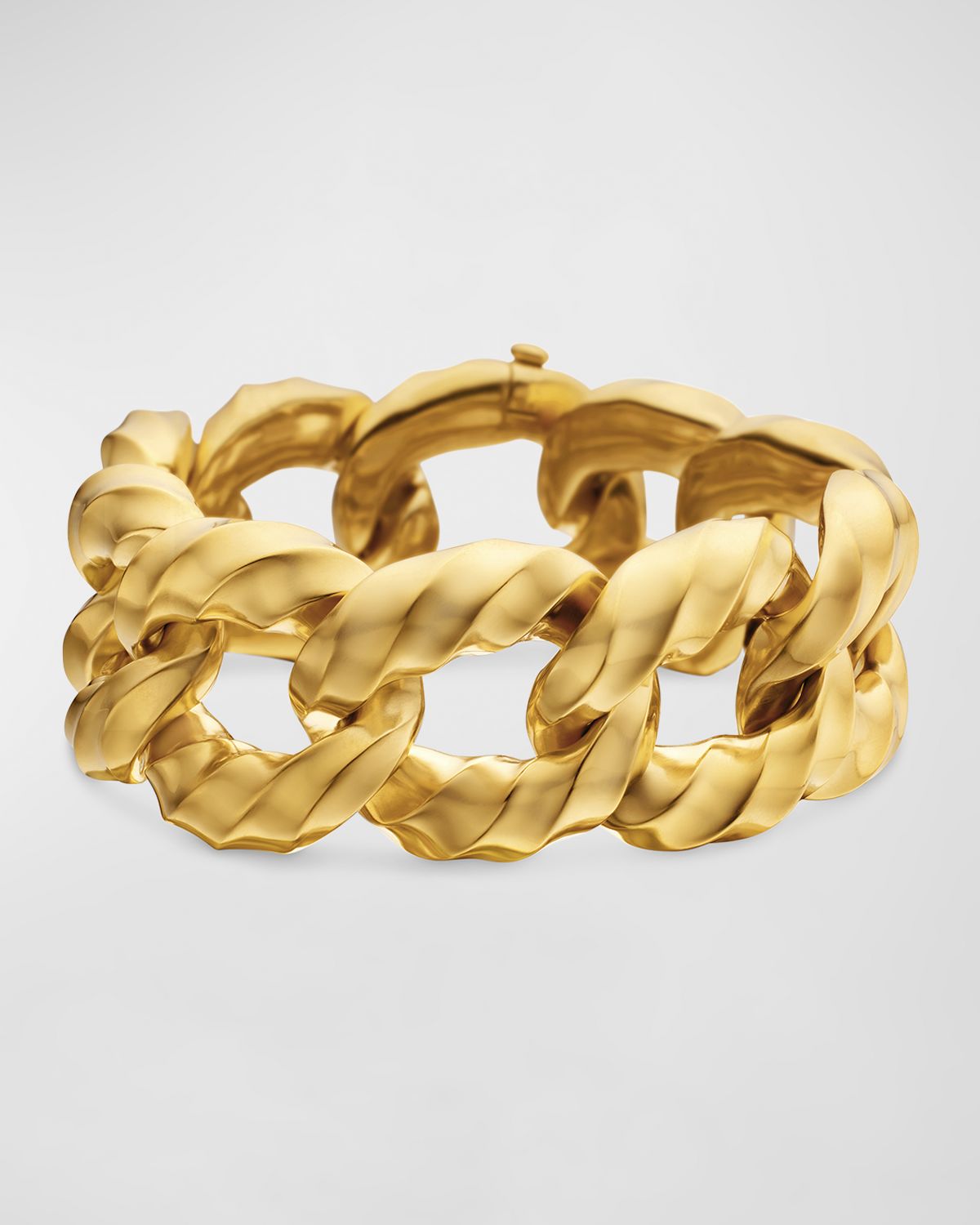 David Yurman Cable Edge Curb Chain Bracelet in 18K Gold